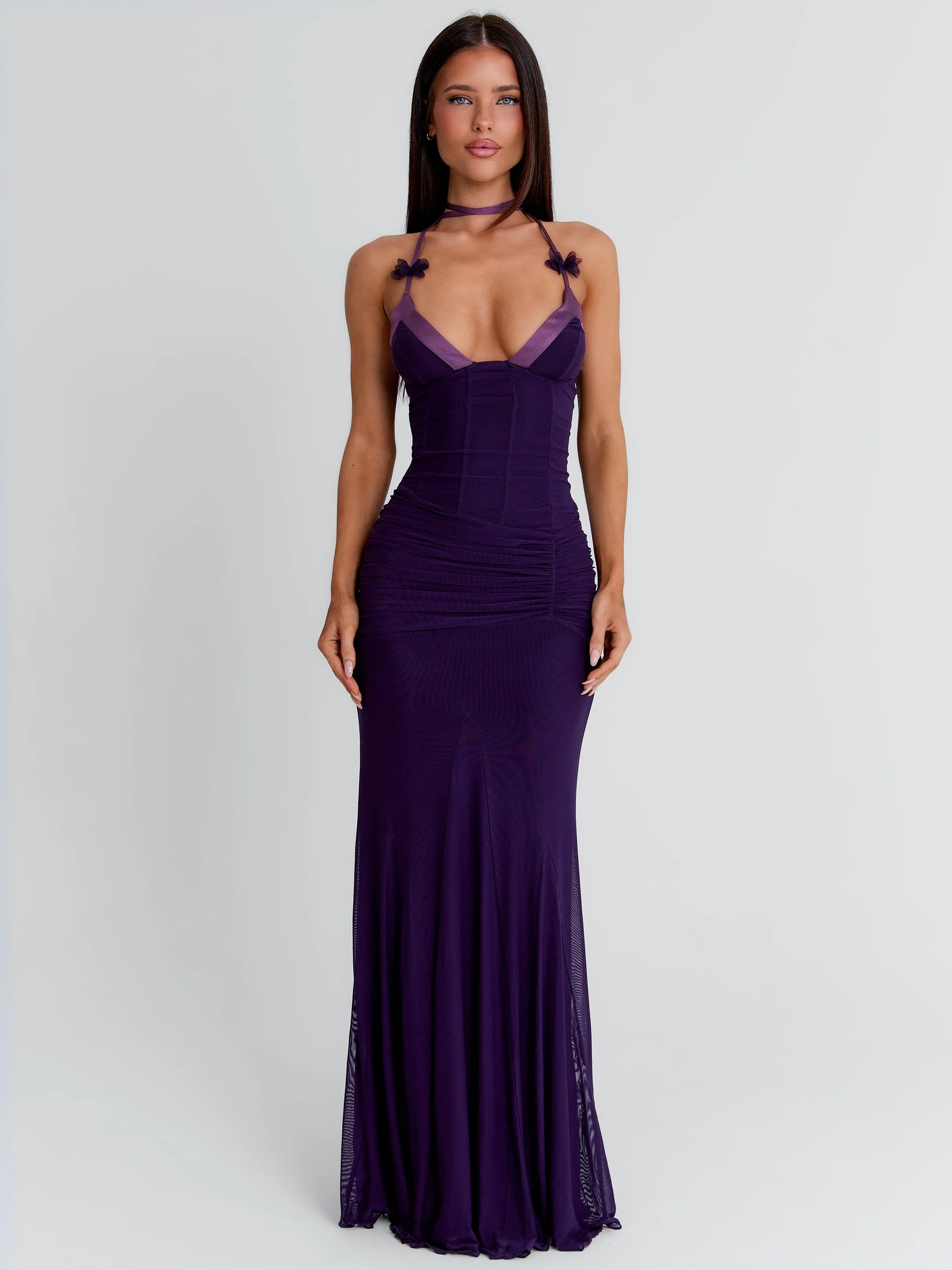 AILIANI MAXI DRESS PURPLE - Image 3