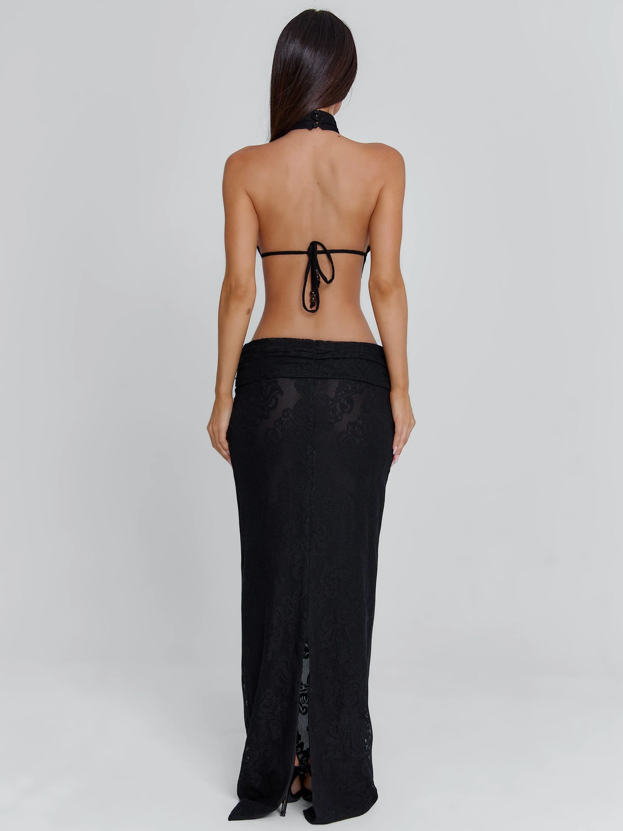 ALBINAE MAXI DRESS BLACK - Image 6