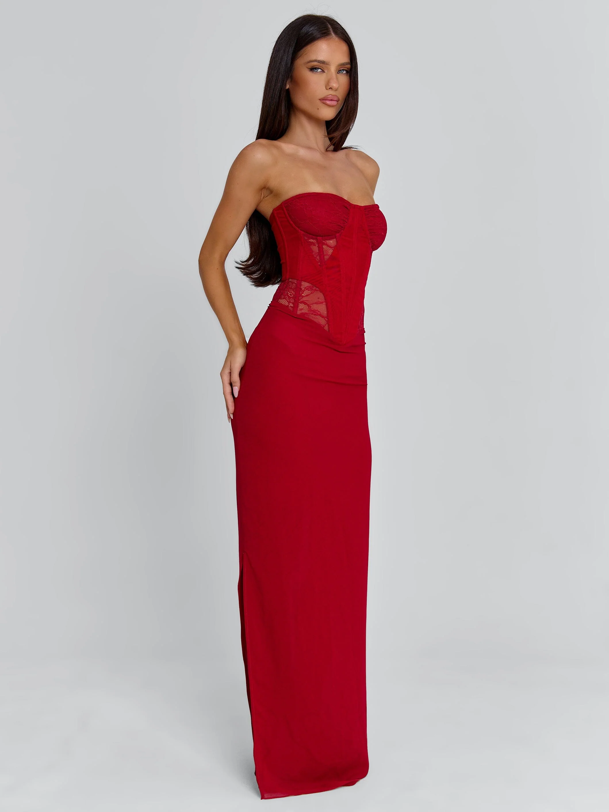 ALEXIAM MAXI DRESS RED - Image 4
