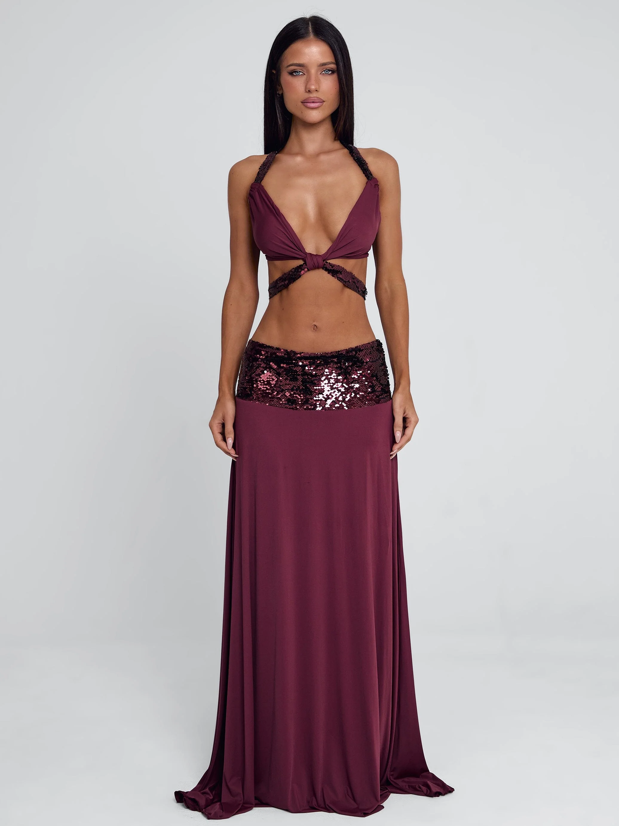ALUNA TOP BURGUNDY - Image 3