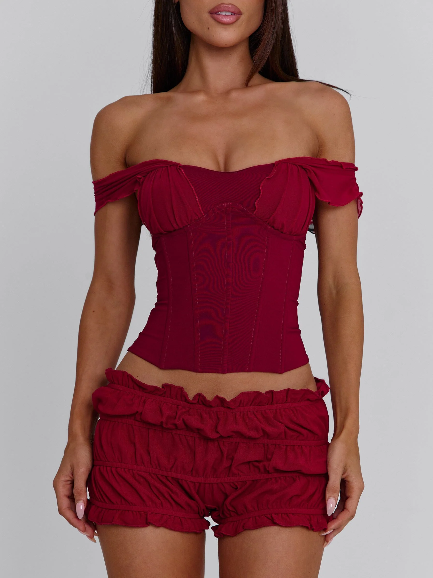 AMAYA TOP DEEP RED - Image 4