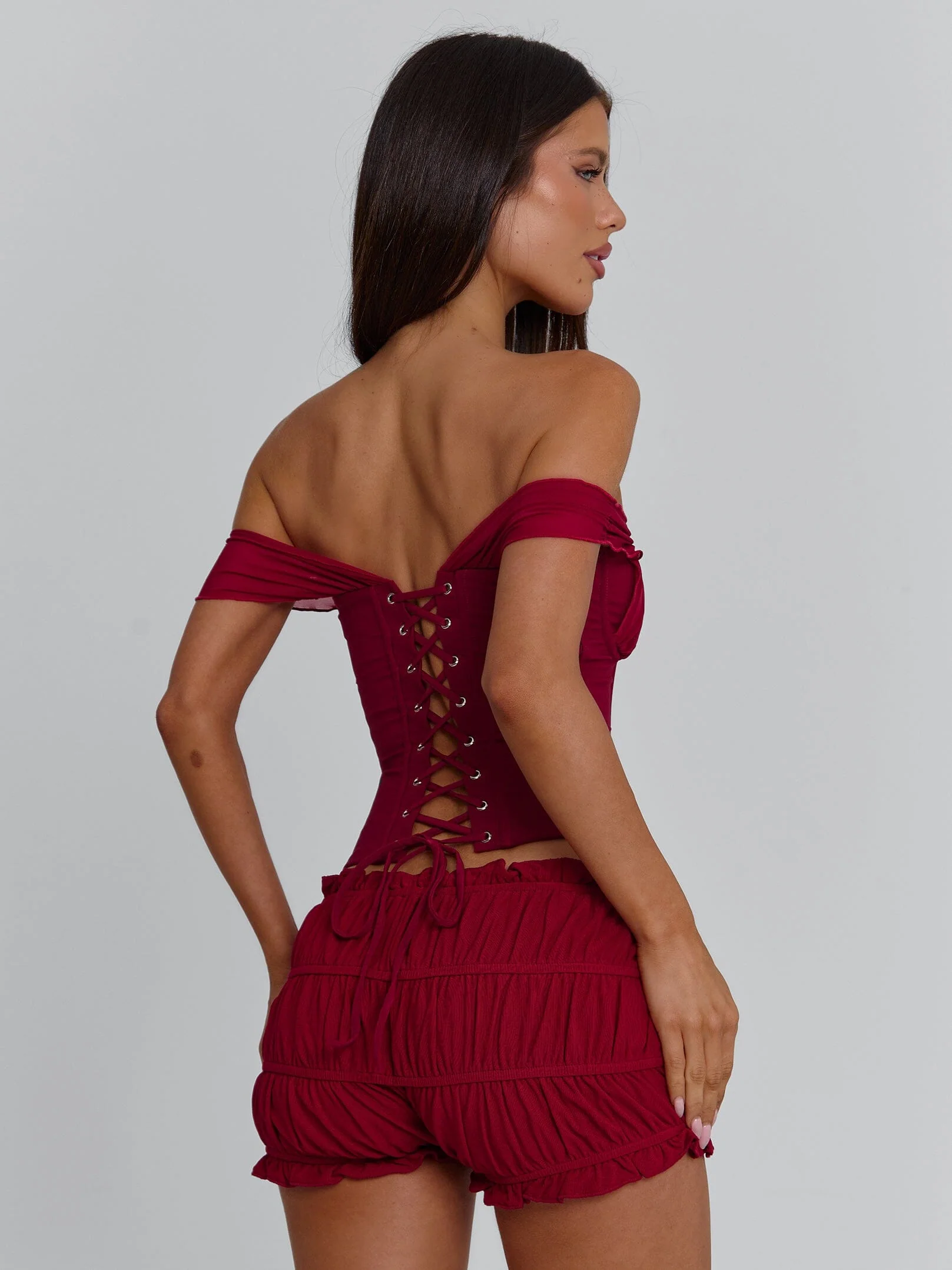 AMAYA TOP DEEP RED - Image 5