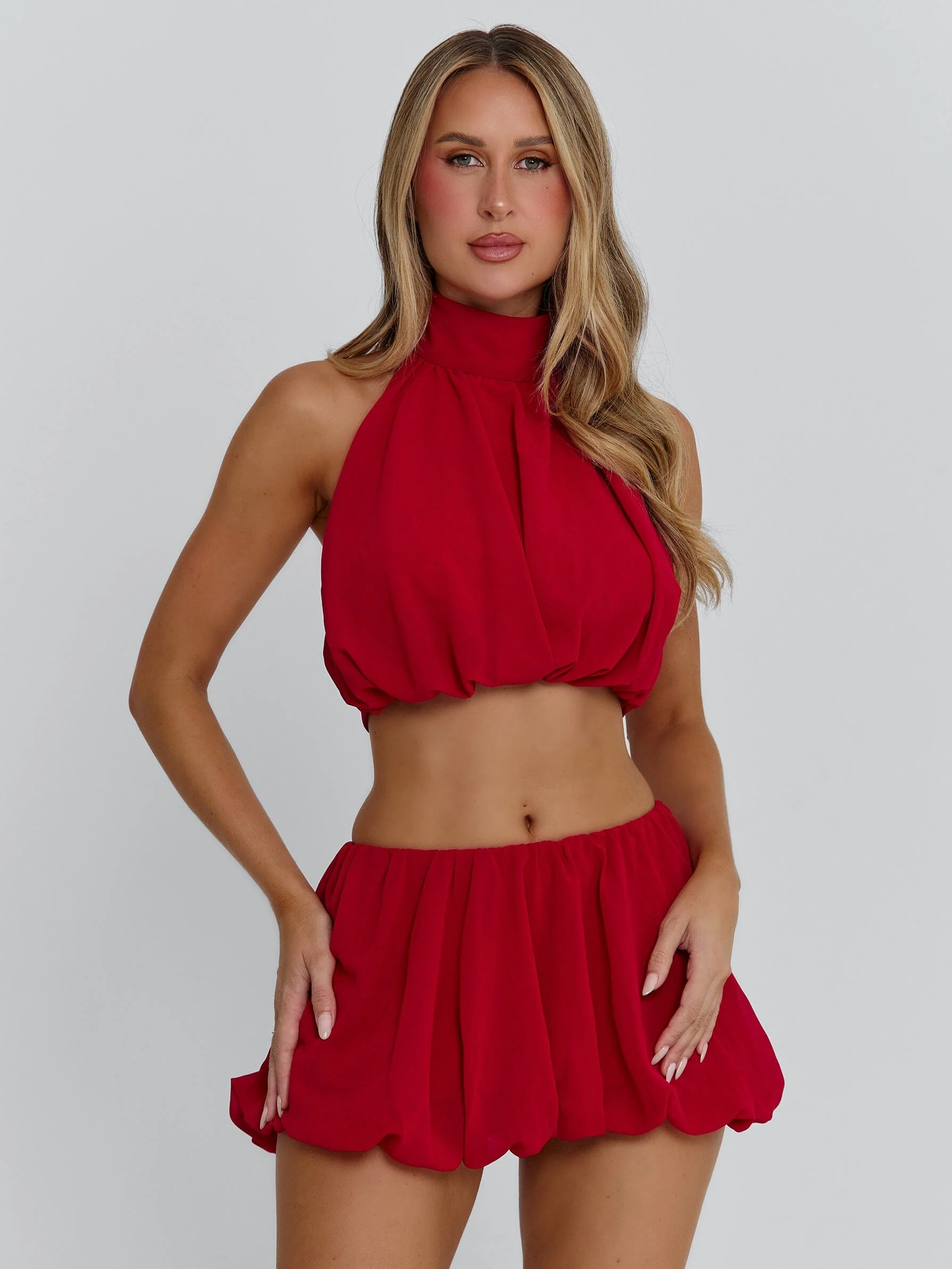 ANAHI MINI SKIRT RED - Image 2