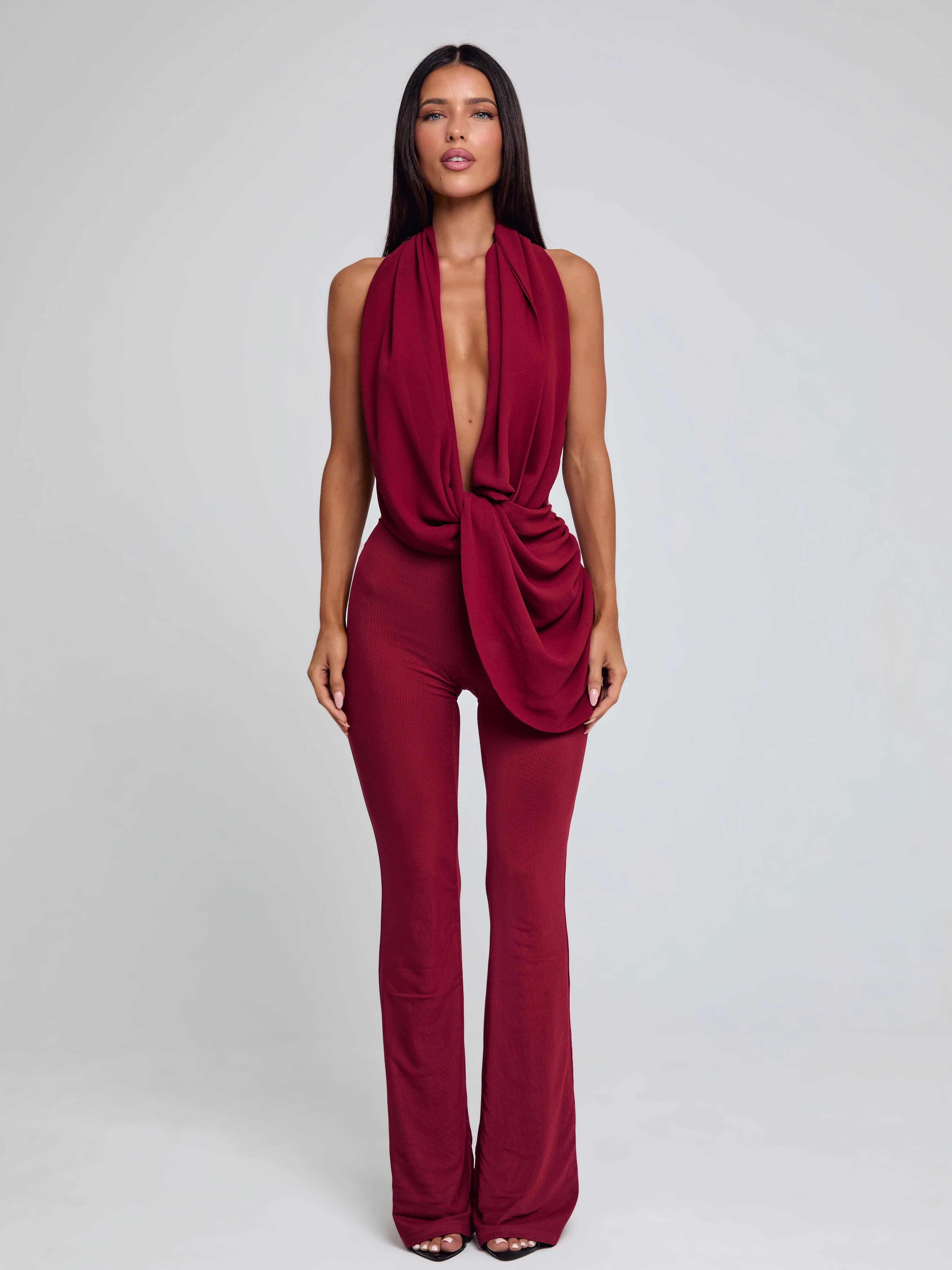 ARLEN JUMPSUIT BURGUNDY - Image 5