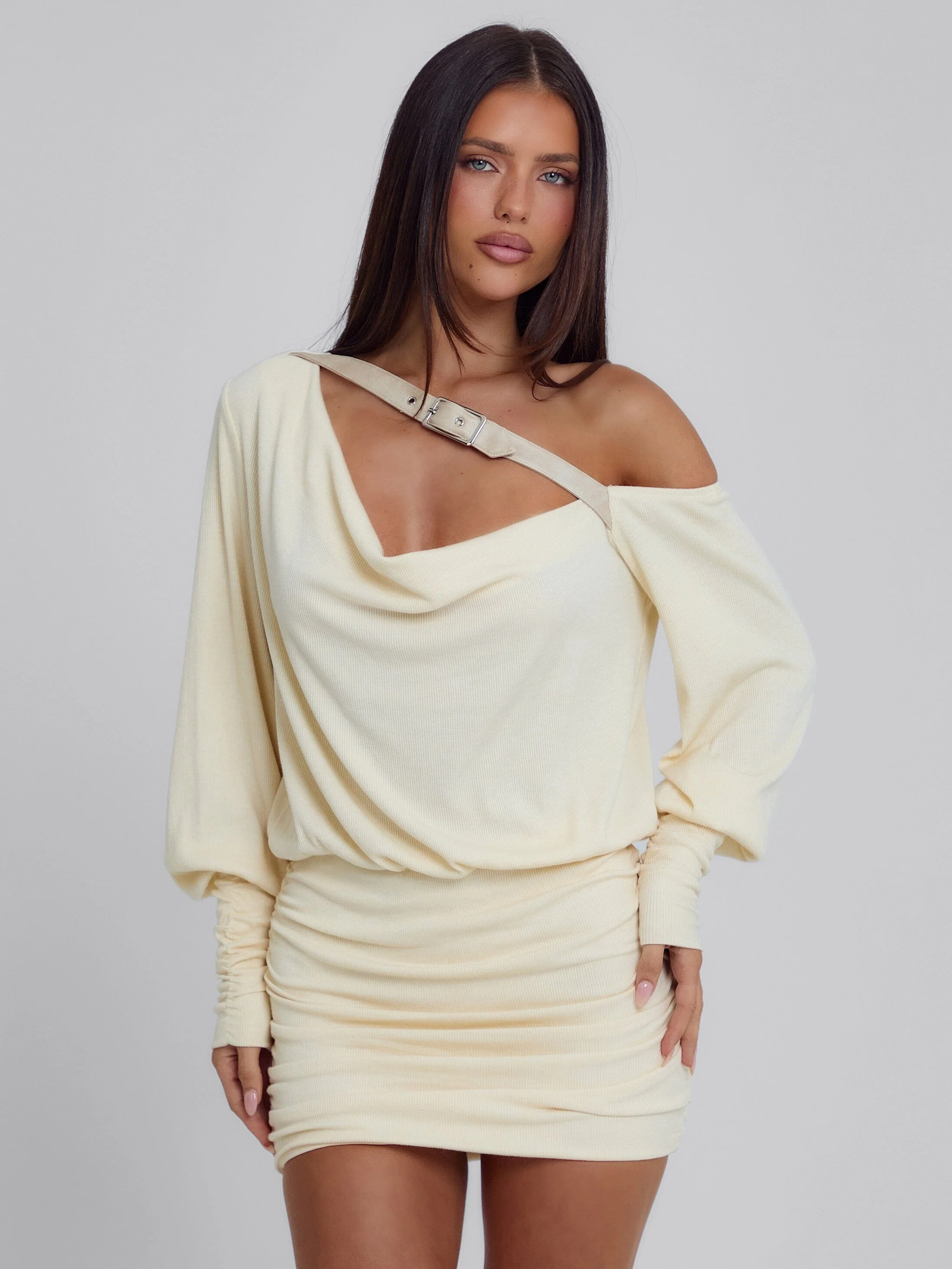 AZARI MINI DRESS CREAM - Image 3