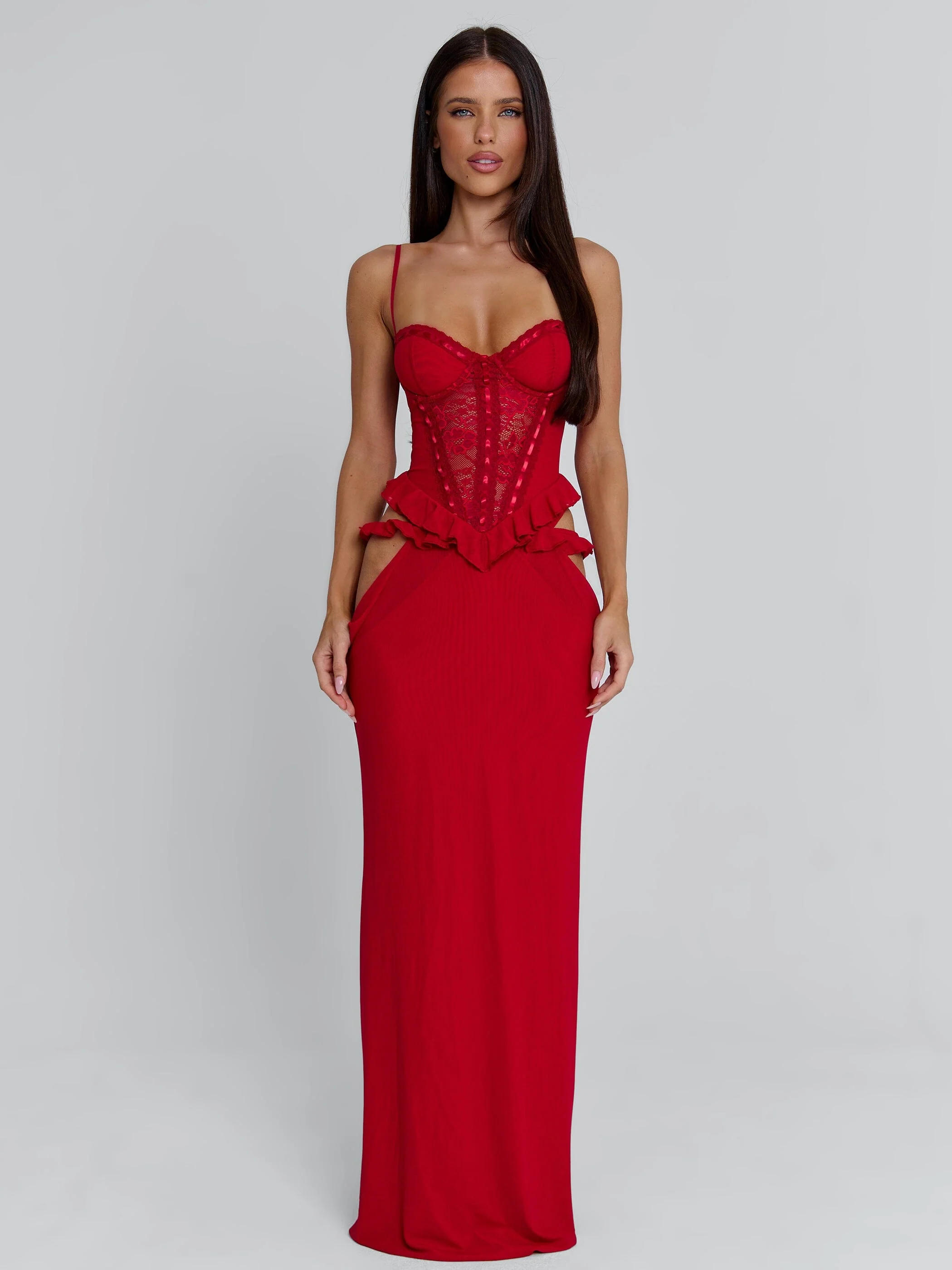 BECK MAXI DRESS RED - Image 7