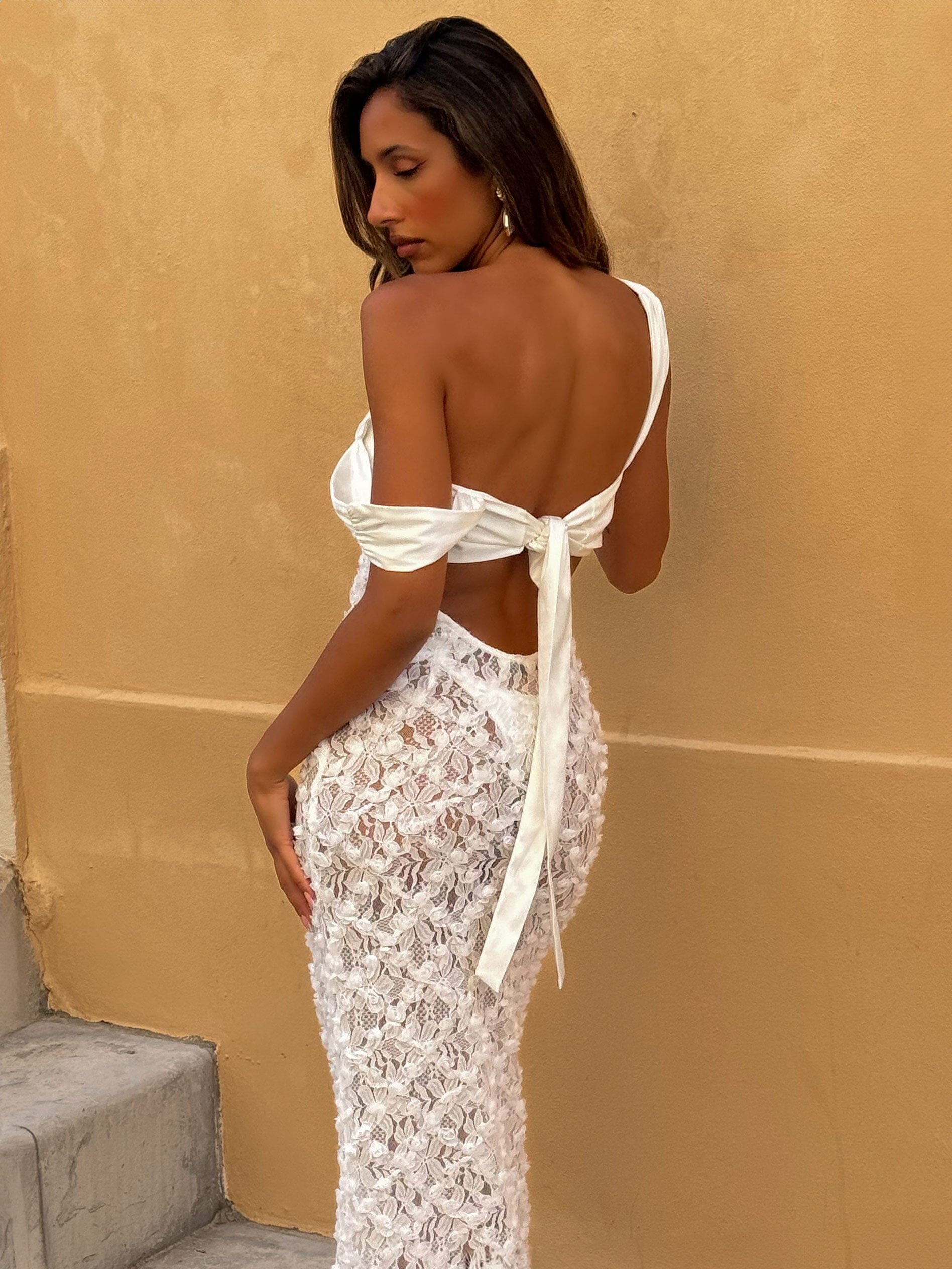 BIOA MAXI DRESS IVORY - Image 6