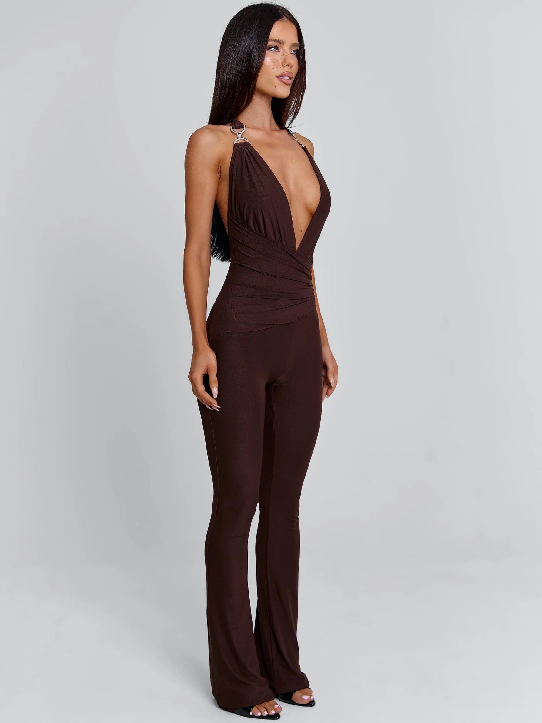 CARYS JUMPSUIT CHOCOLATE - Image 5