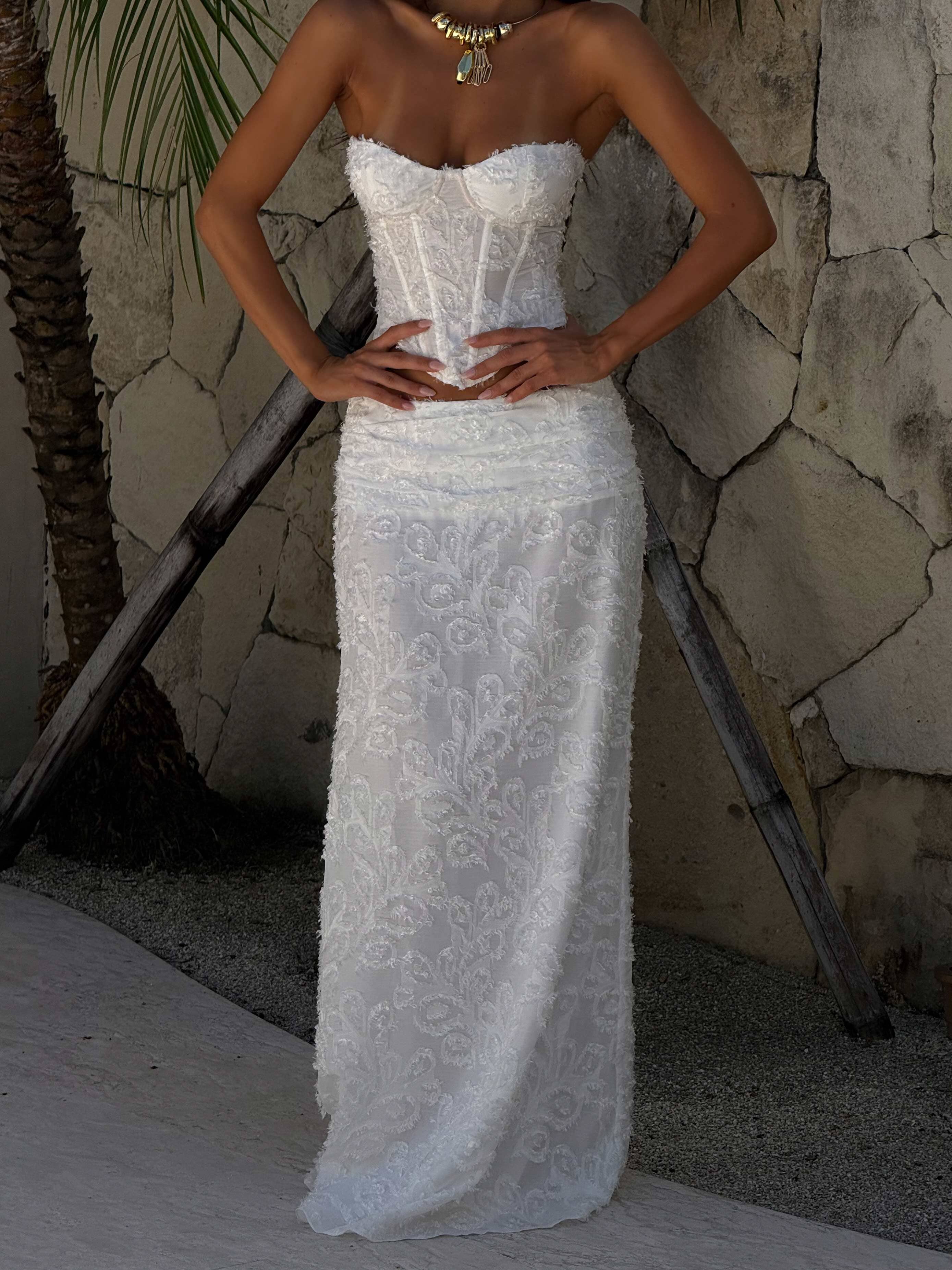 CATHERINE SKIRT IVORY - Image 3