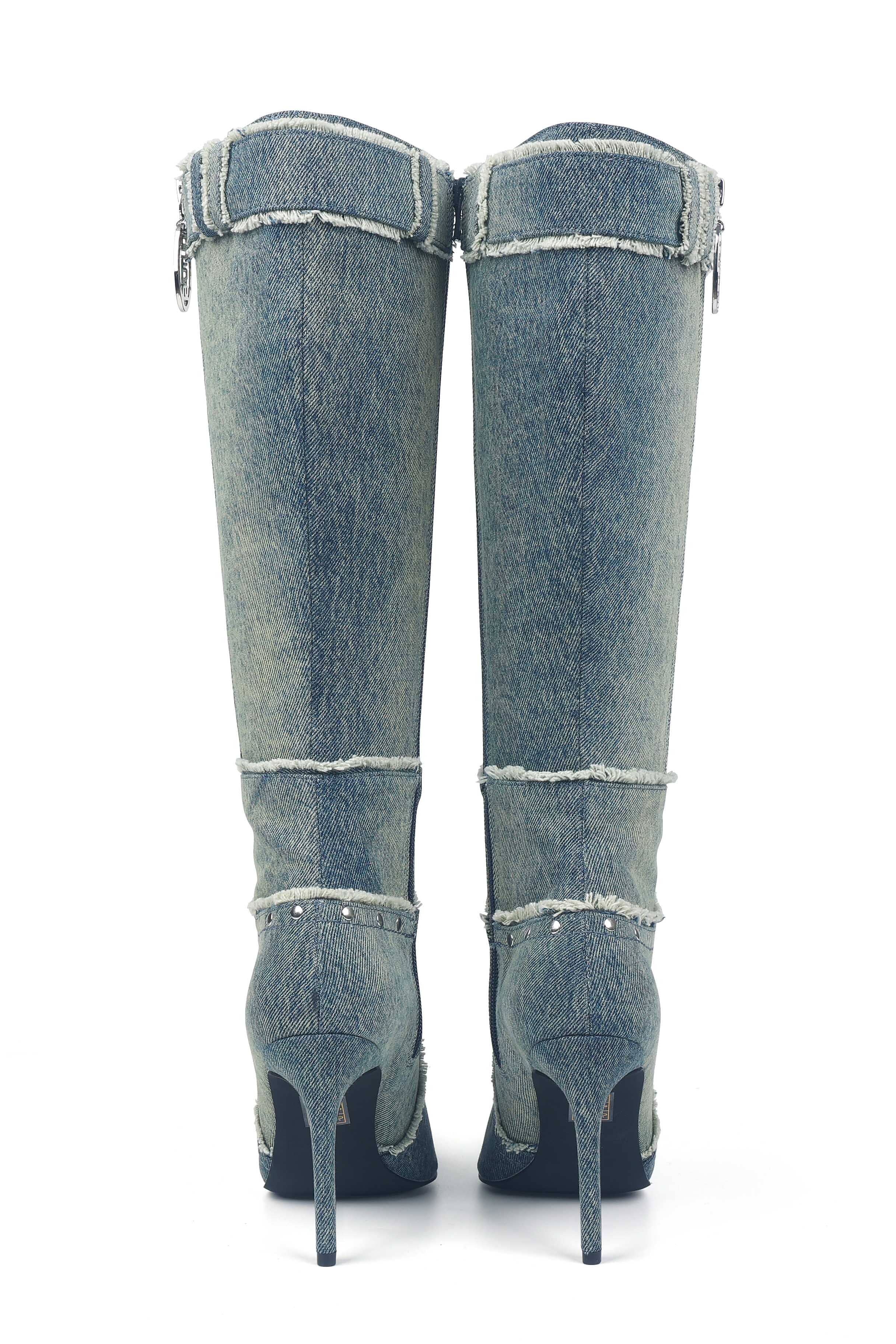 CINDY DENIM BOOTS - Image 8