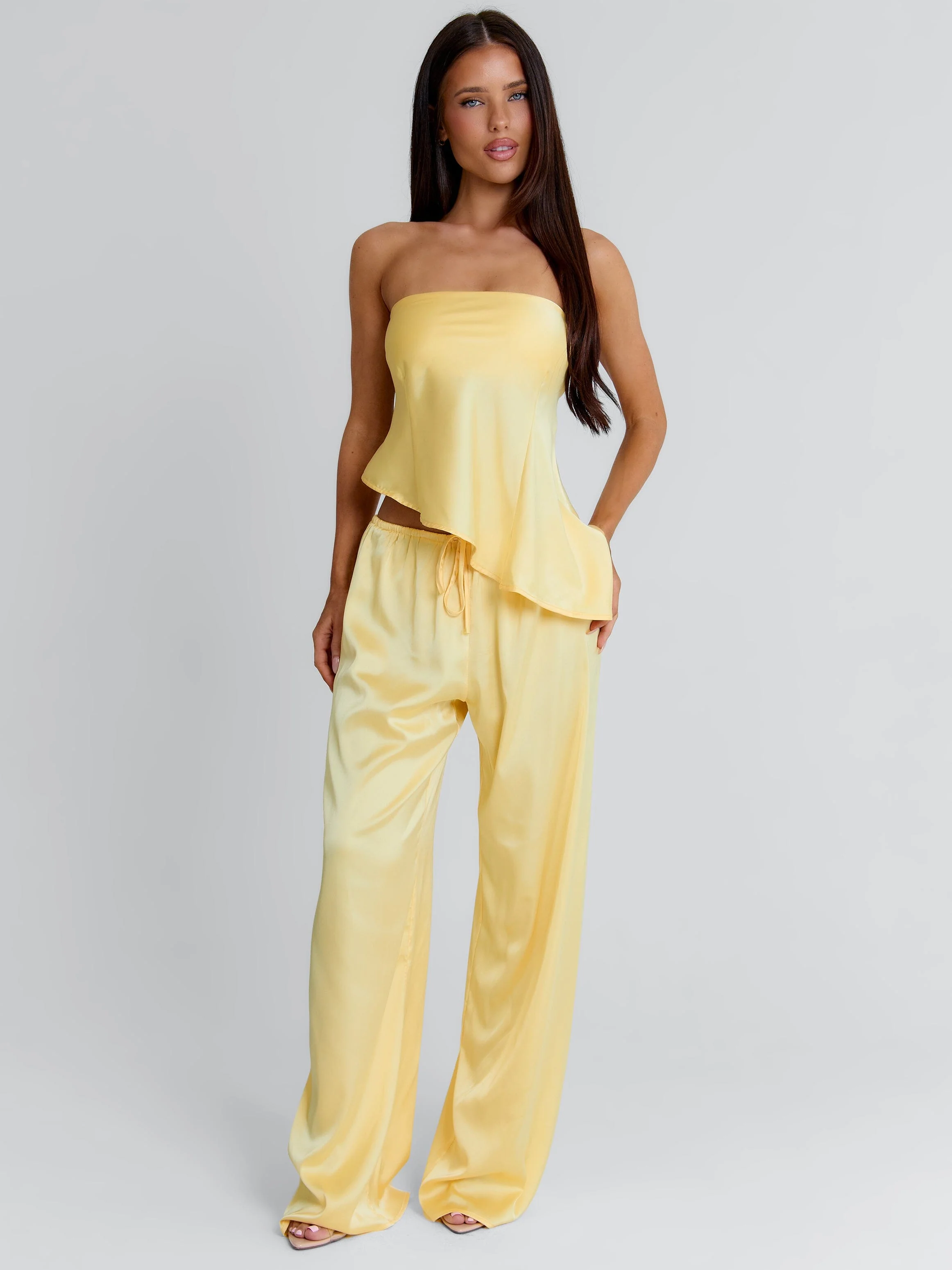 CLOVELLY SATIN TOP YELLOW - Image 5