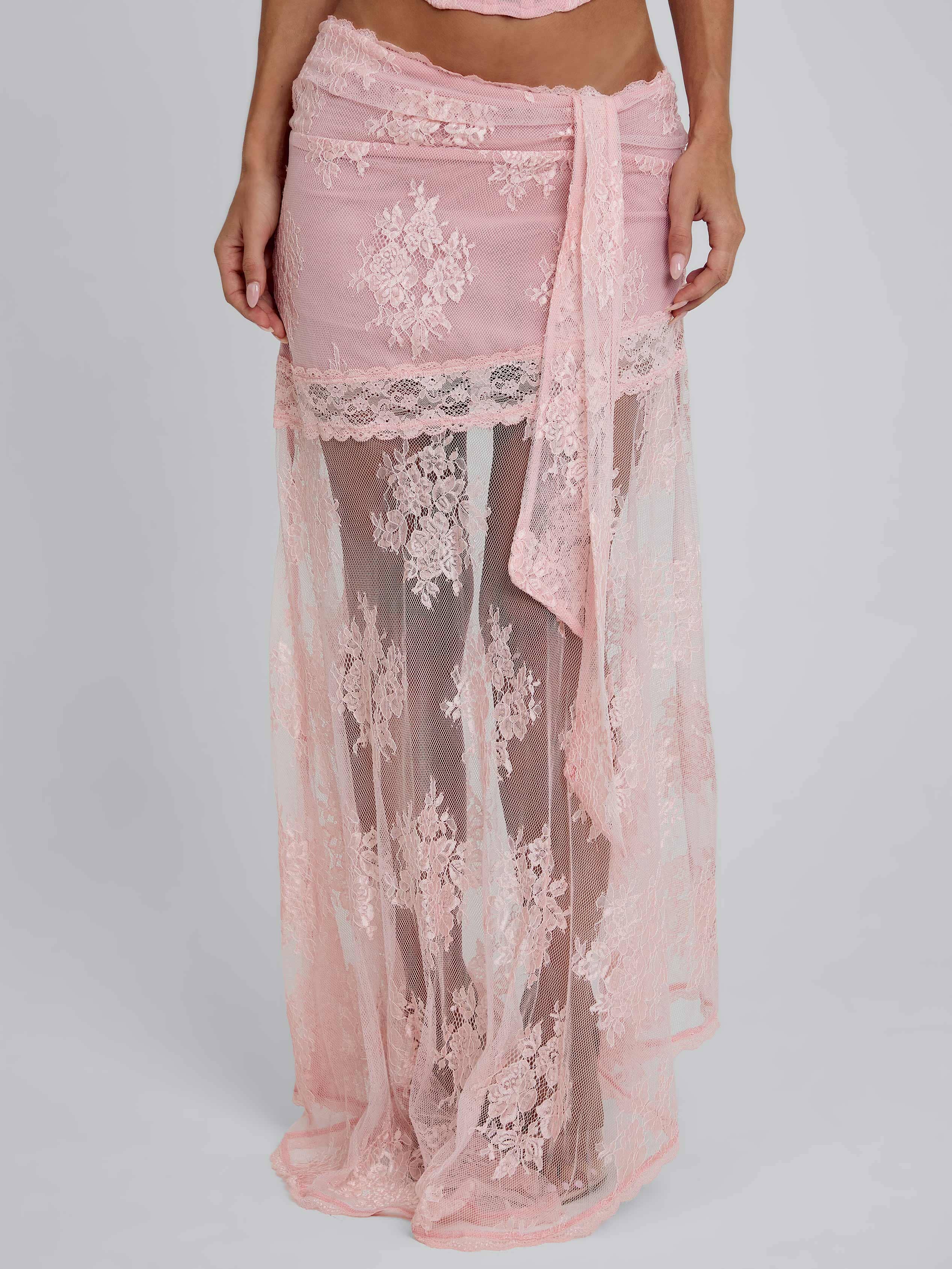 DEBBIE MAXI SKIRT PINK - Image 5