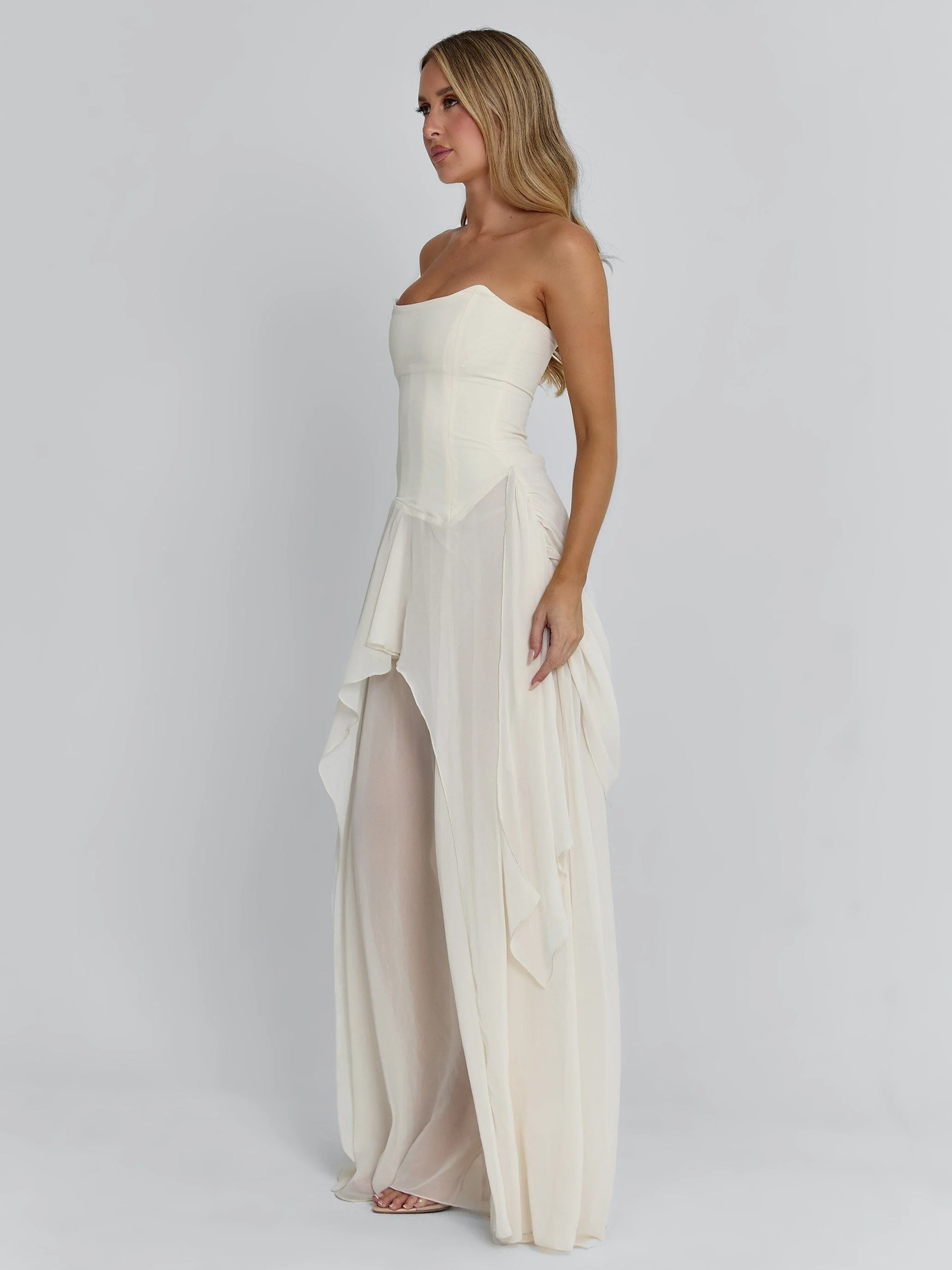 EISLEY MAXI DRESS IVORY - Image 4