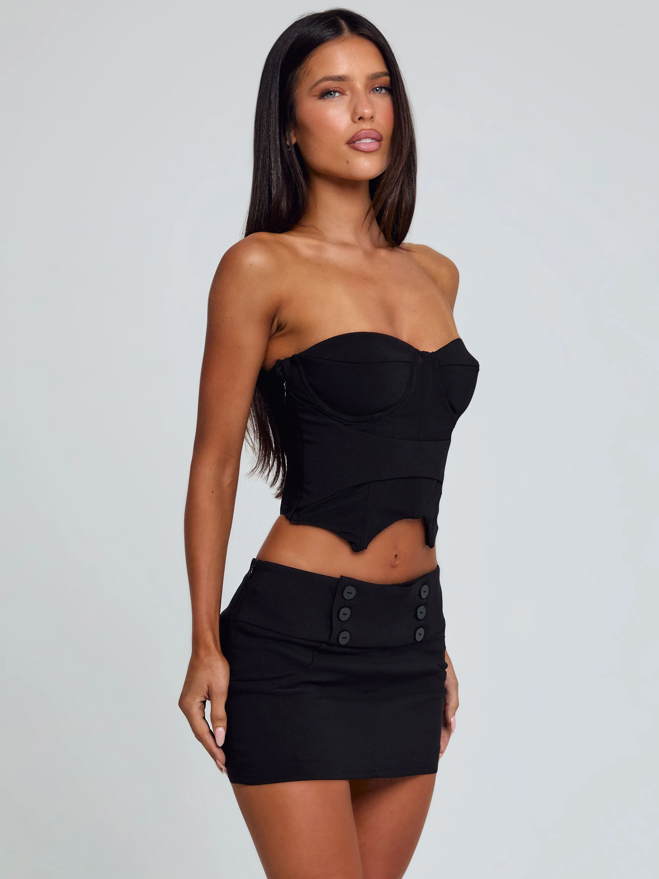 ELLIS CORSET TOP BLACK - Image 4