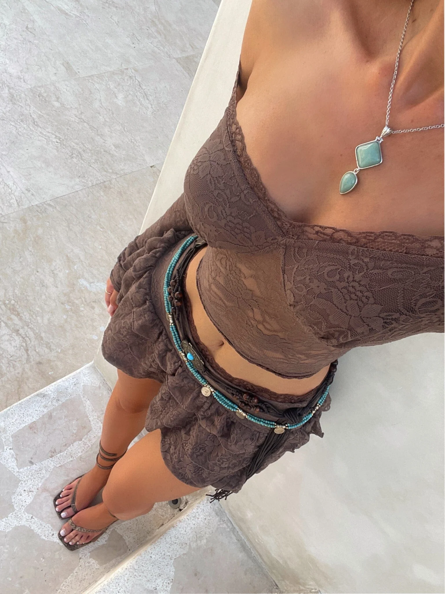 EMERSON MINI SKIRT CHOCOLATE - Image 4
