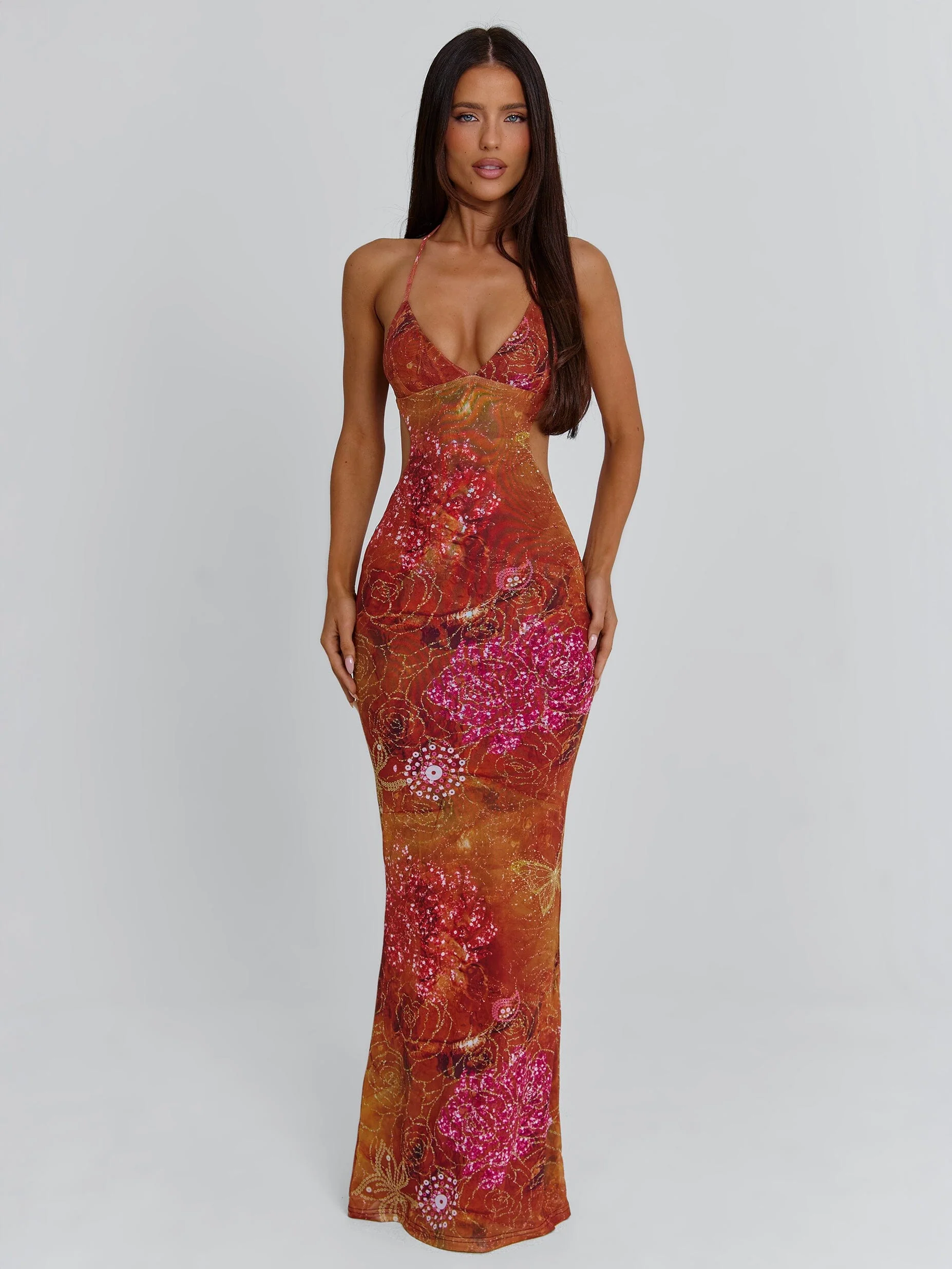 ESMERALDA MAXI DRESS GOLDEN CRYSTAL - Image 2