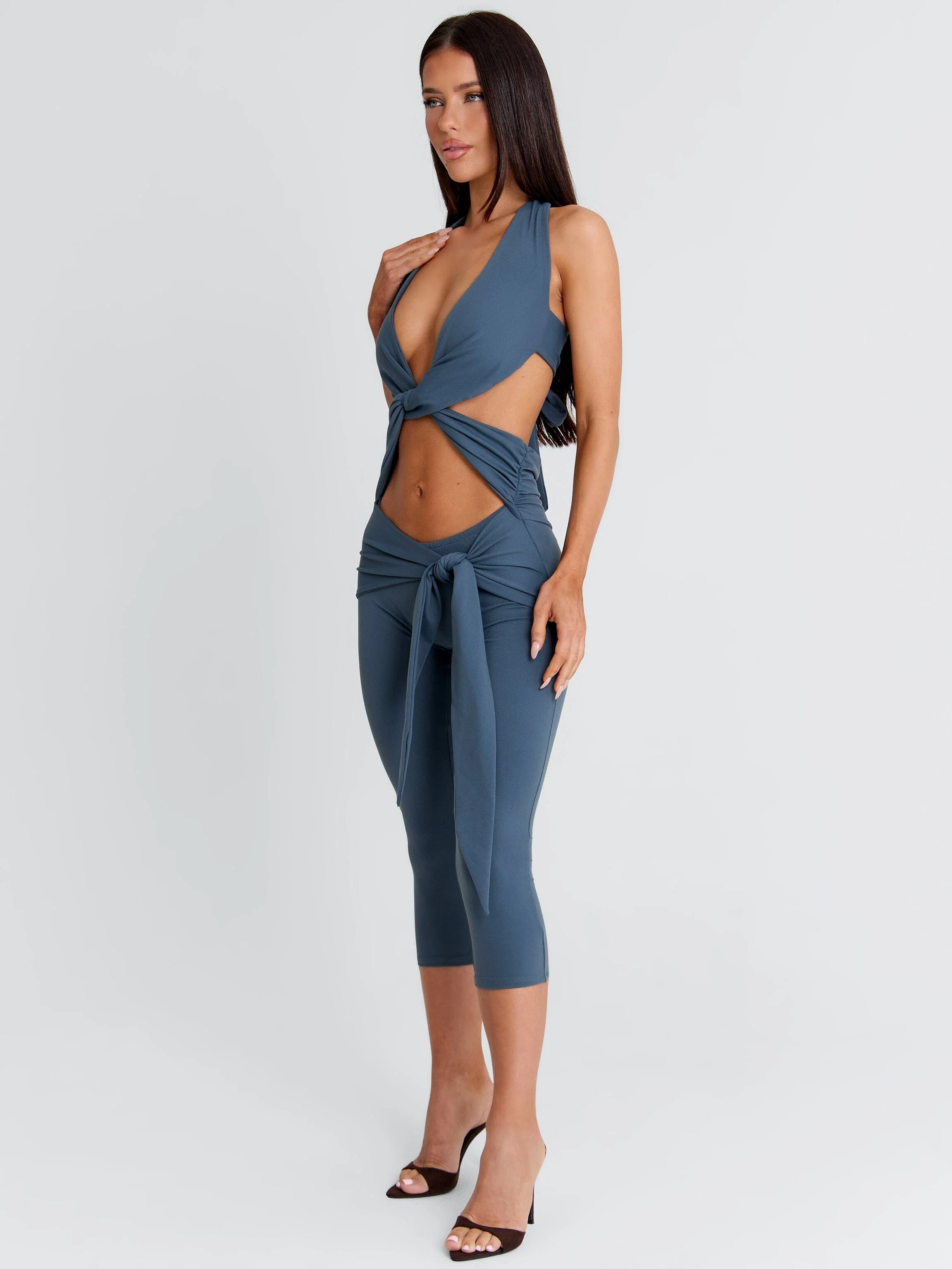 EUGENIA CAPRI JUMPSUIT SLATE - Image 9