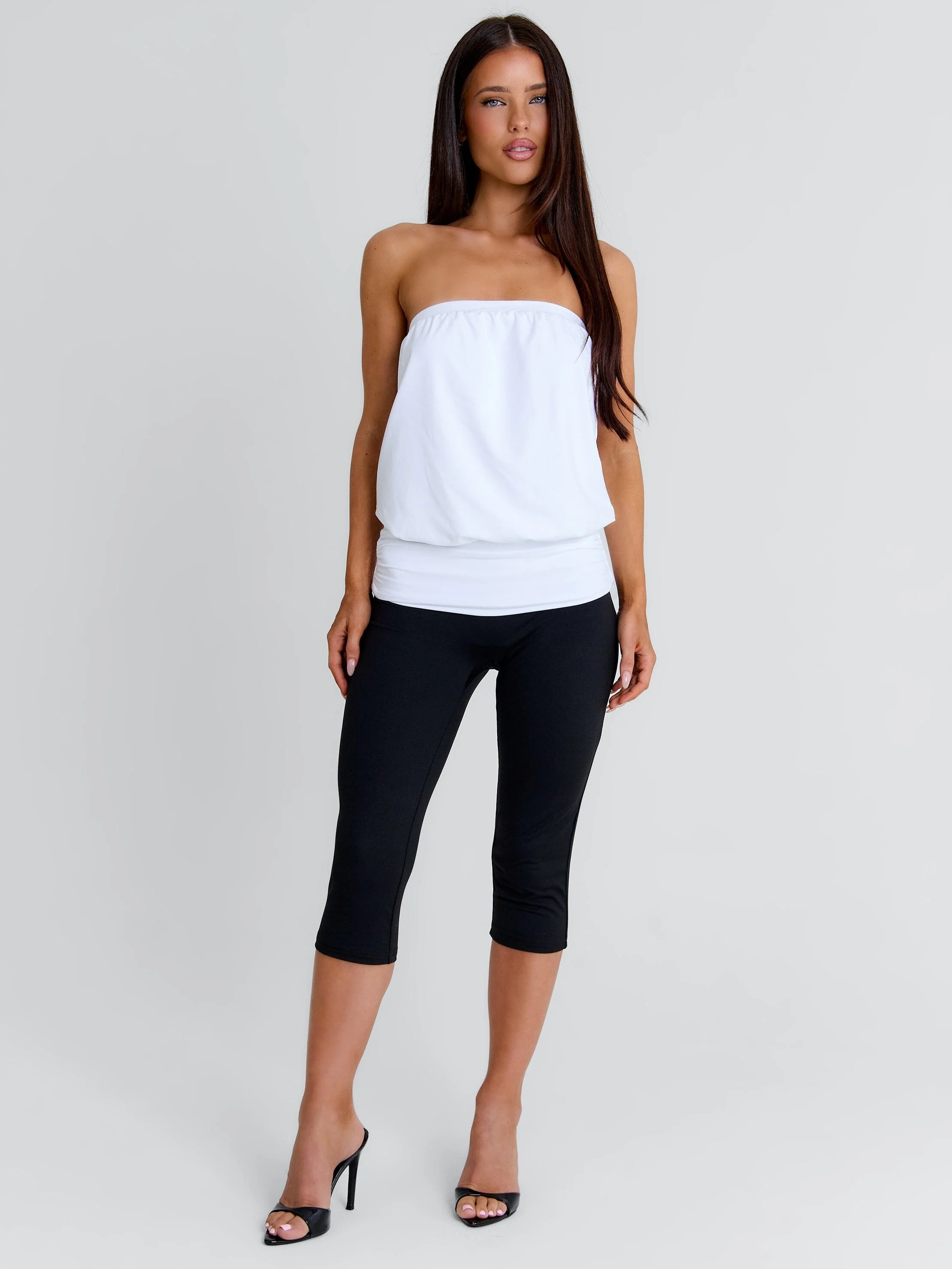 EVIENE CAPRI JUMPSUIT WHITE/BLACK - Image 6