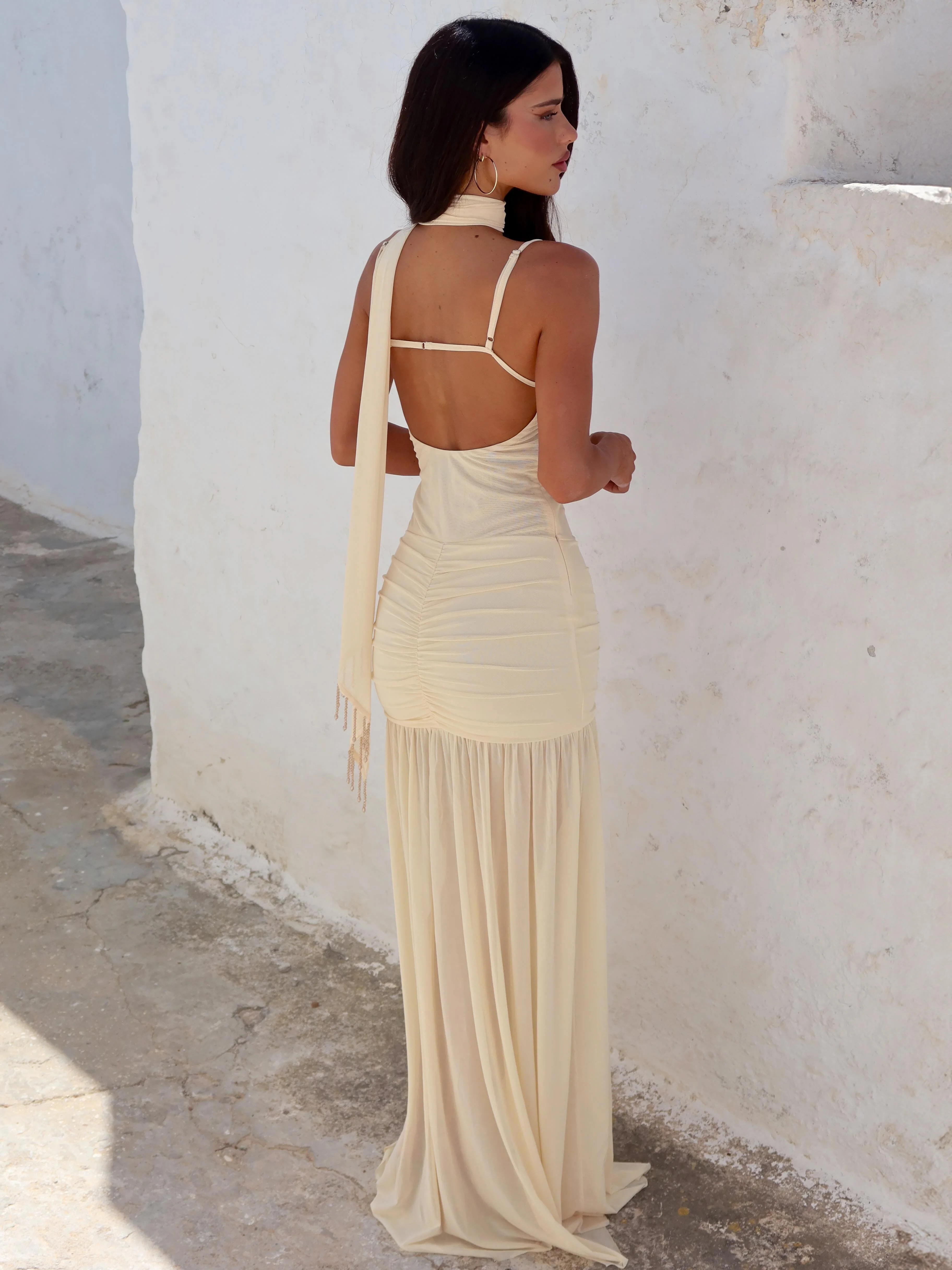 IDA MAXI DRESS CREAM - Image 3