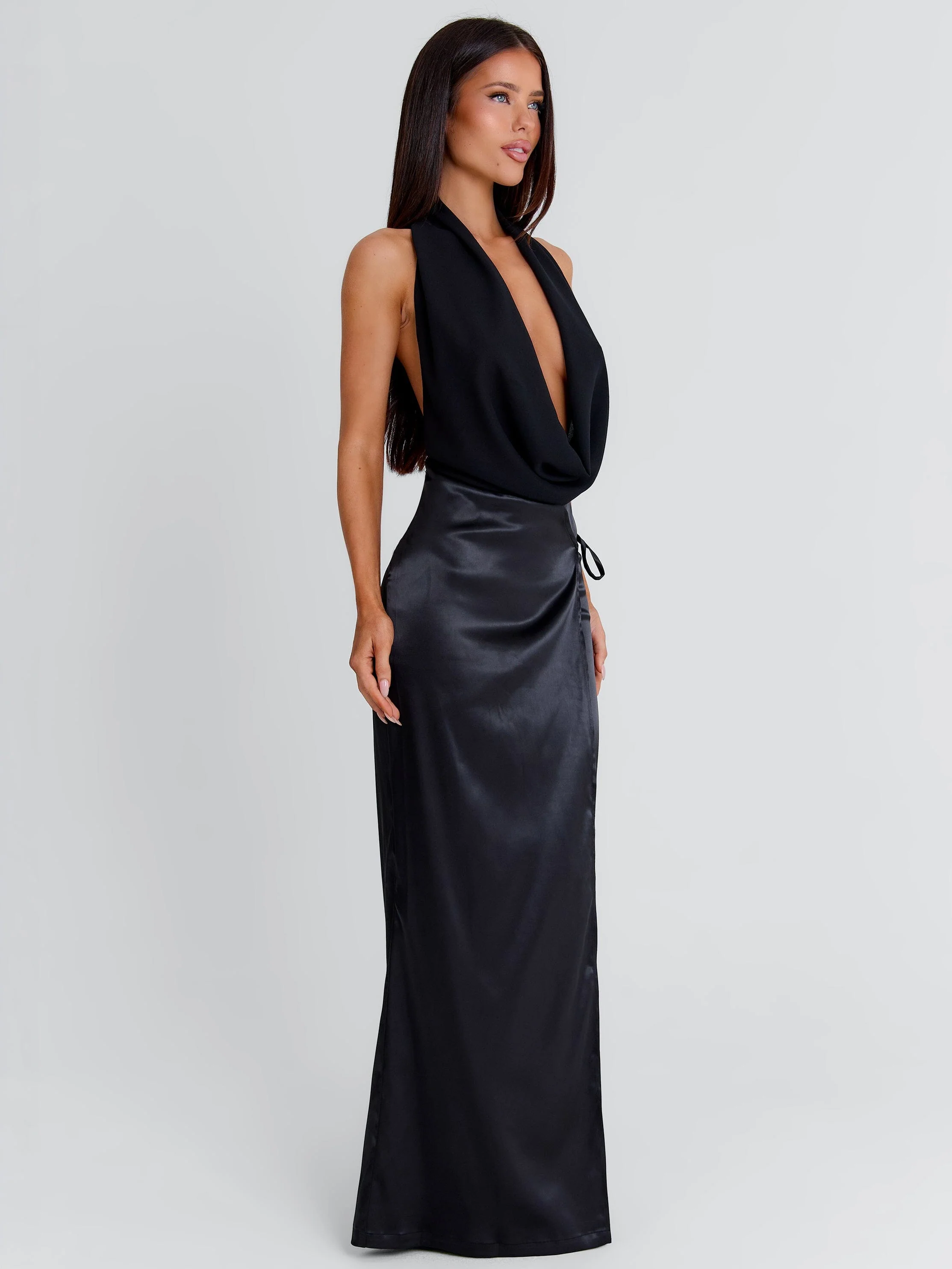 ISHA MAXI DRESS BLACK - Image 6