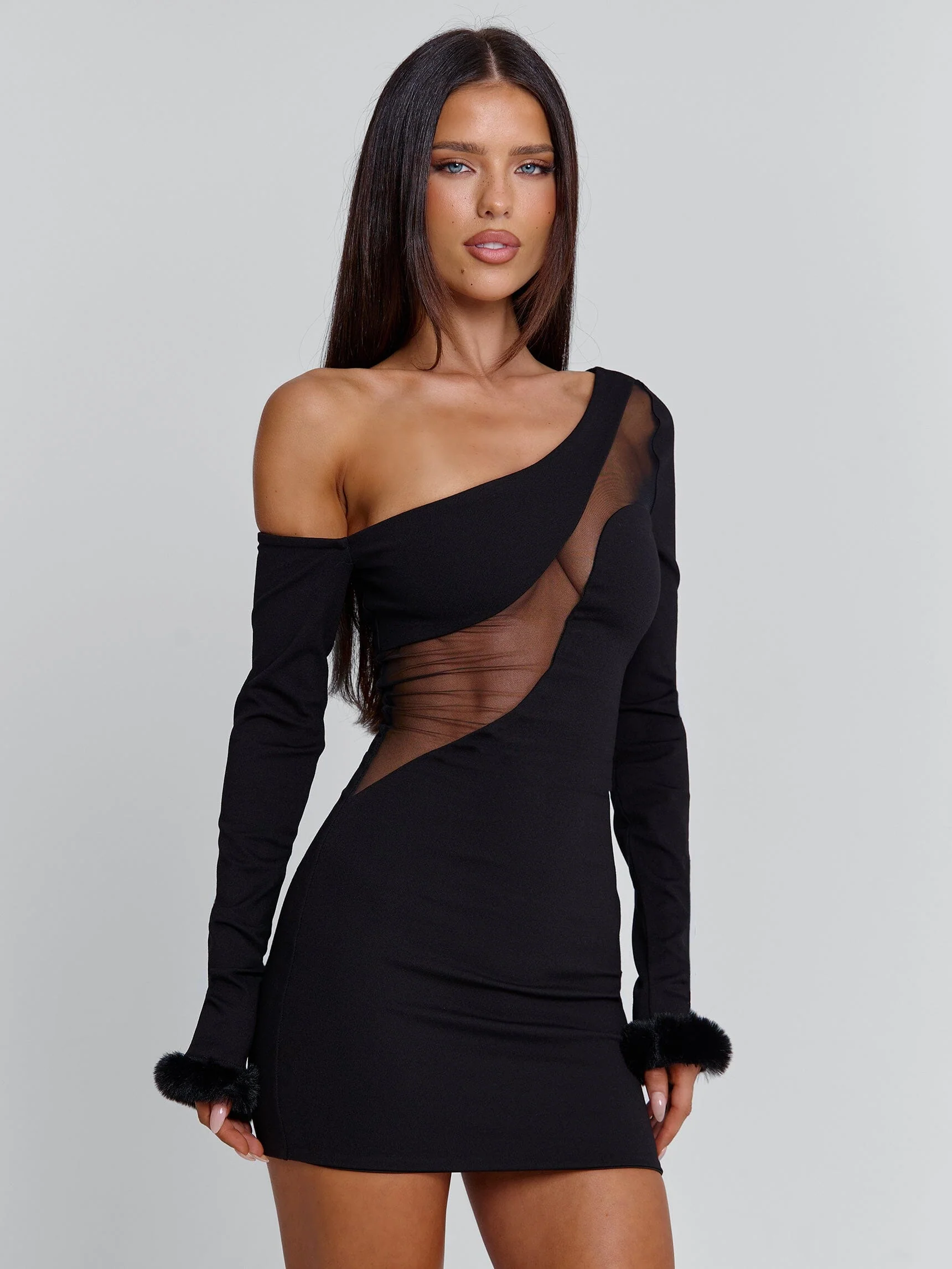 ISOLDE MINI DRESS BLACK - Image 4