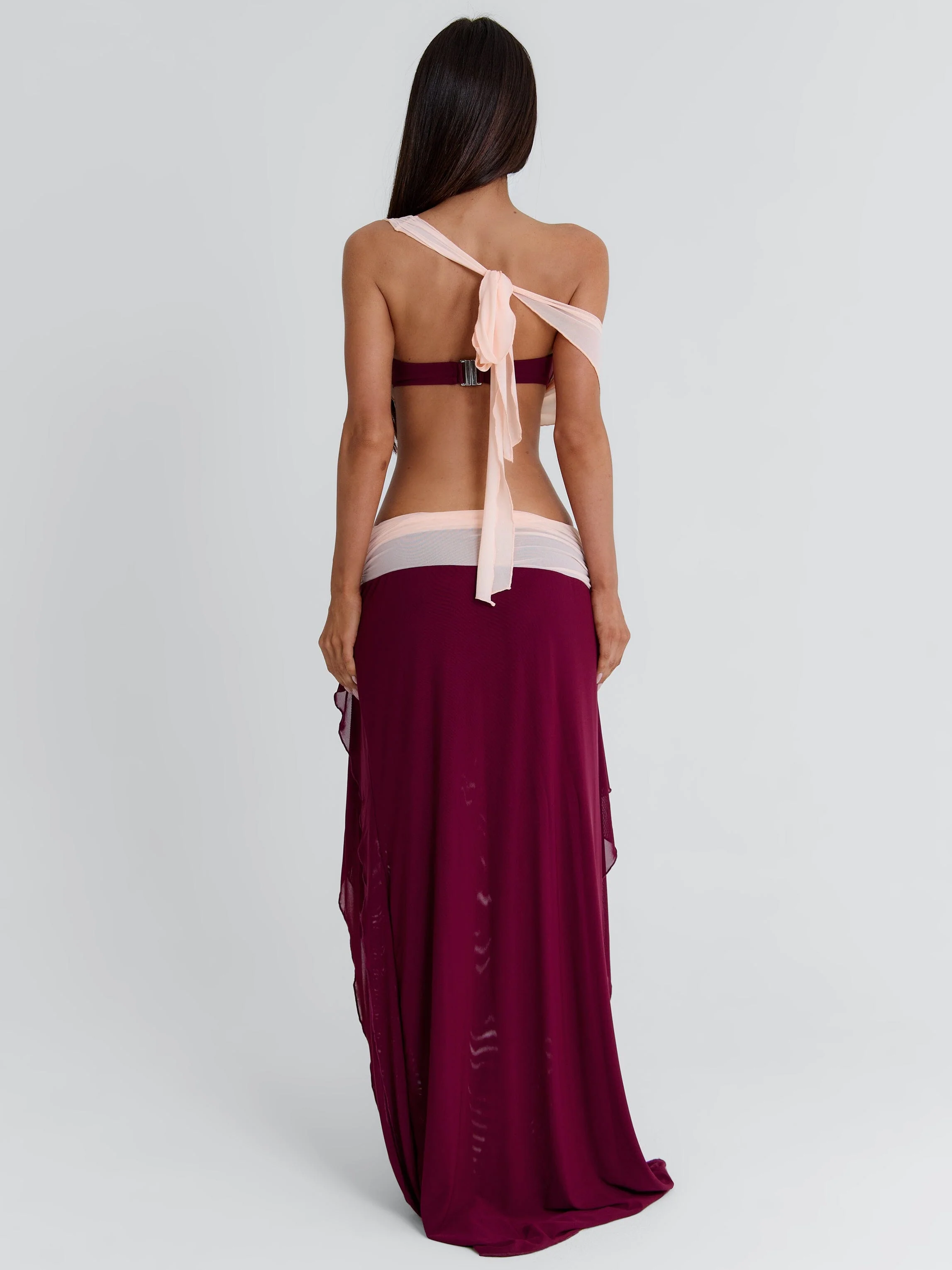 JADAI MAXI SKIRT WINE - Image 6