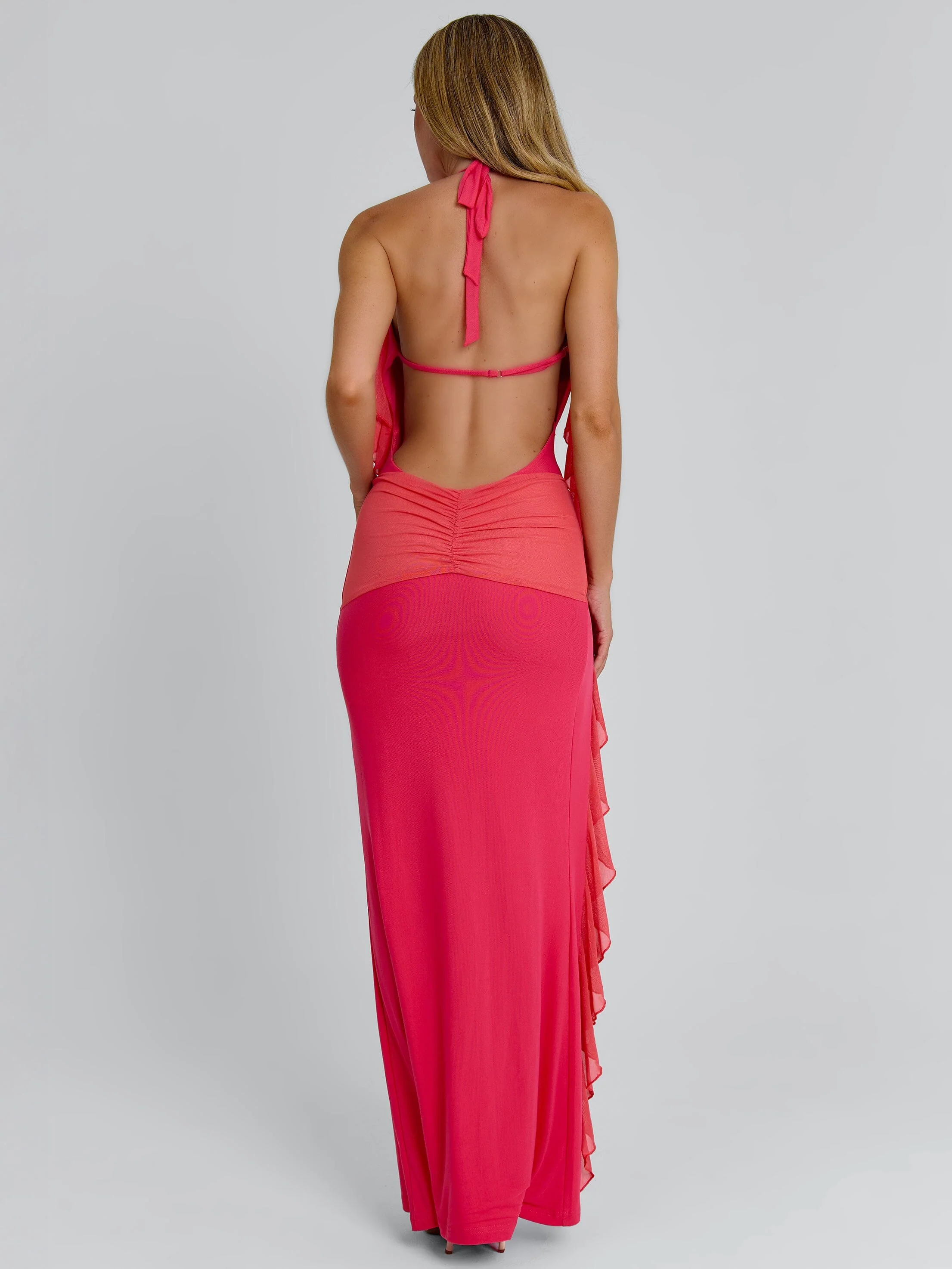 JANIE MAXI DRESS CORAL - Image 4