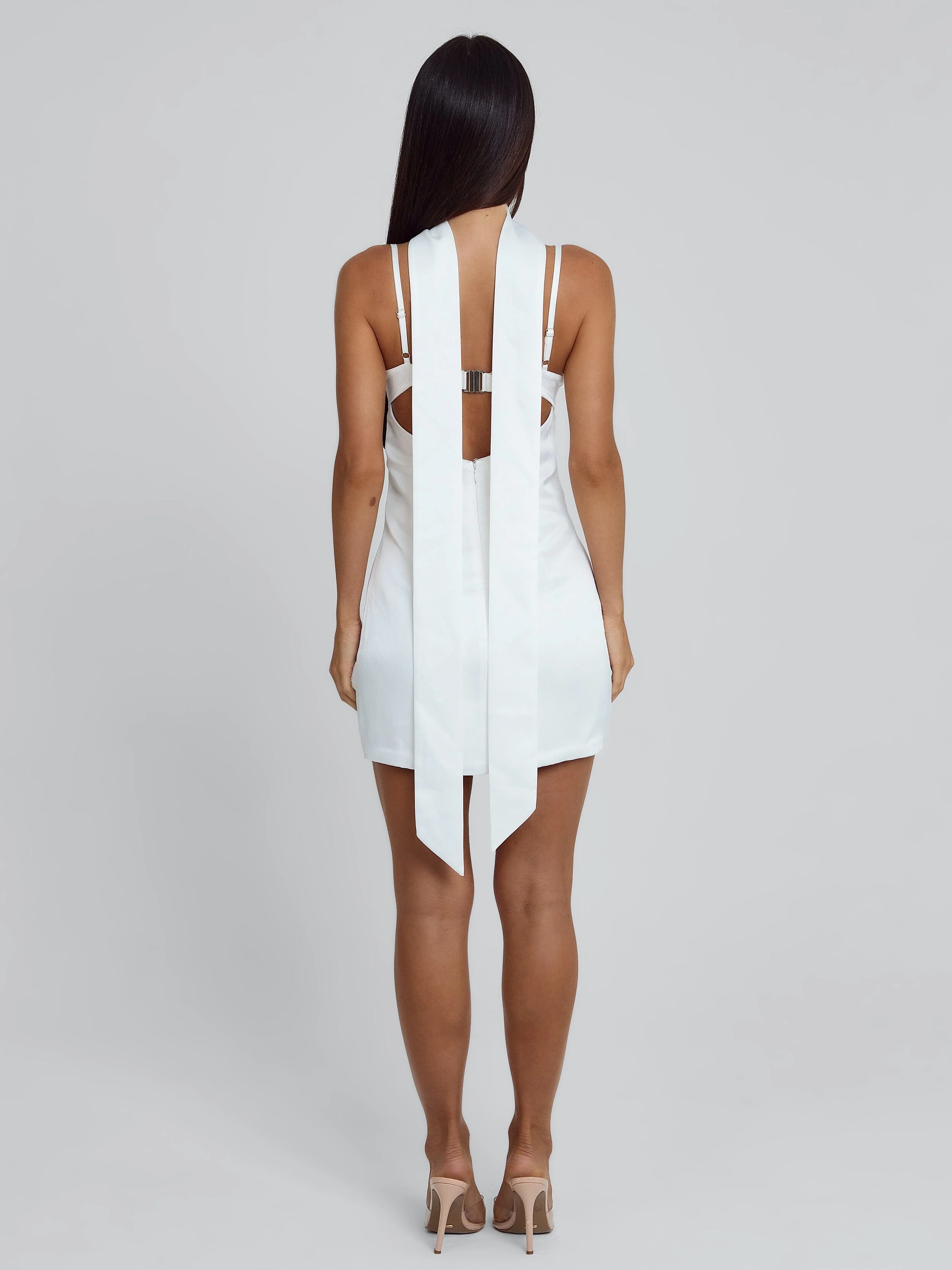JESSARI MINI DRESS WHITE - Image 6