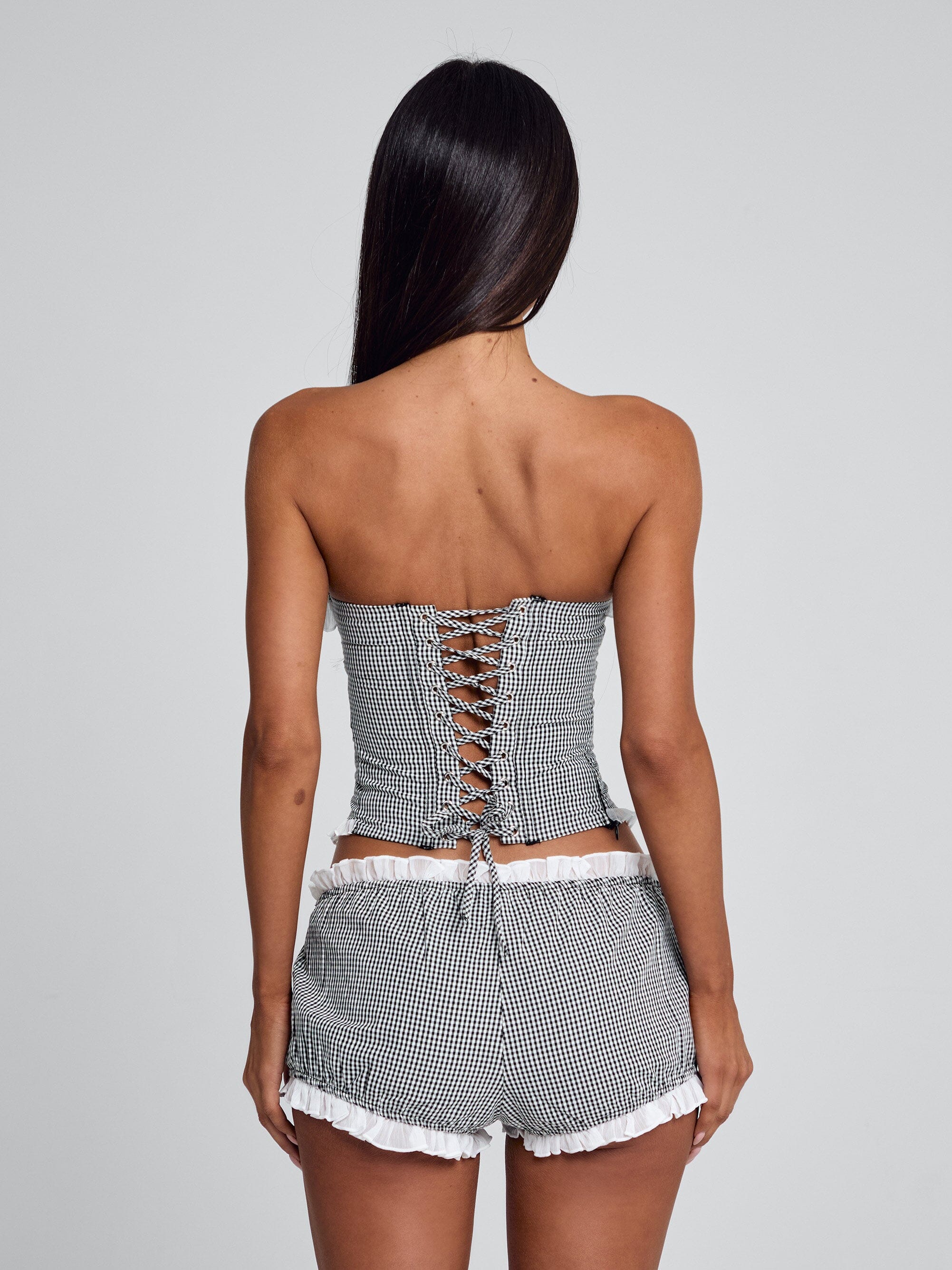 JUNNIE CORSET BLACK GINGHAM - Image 8