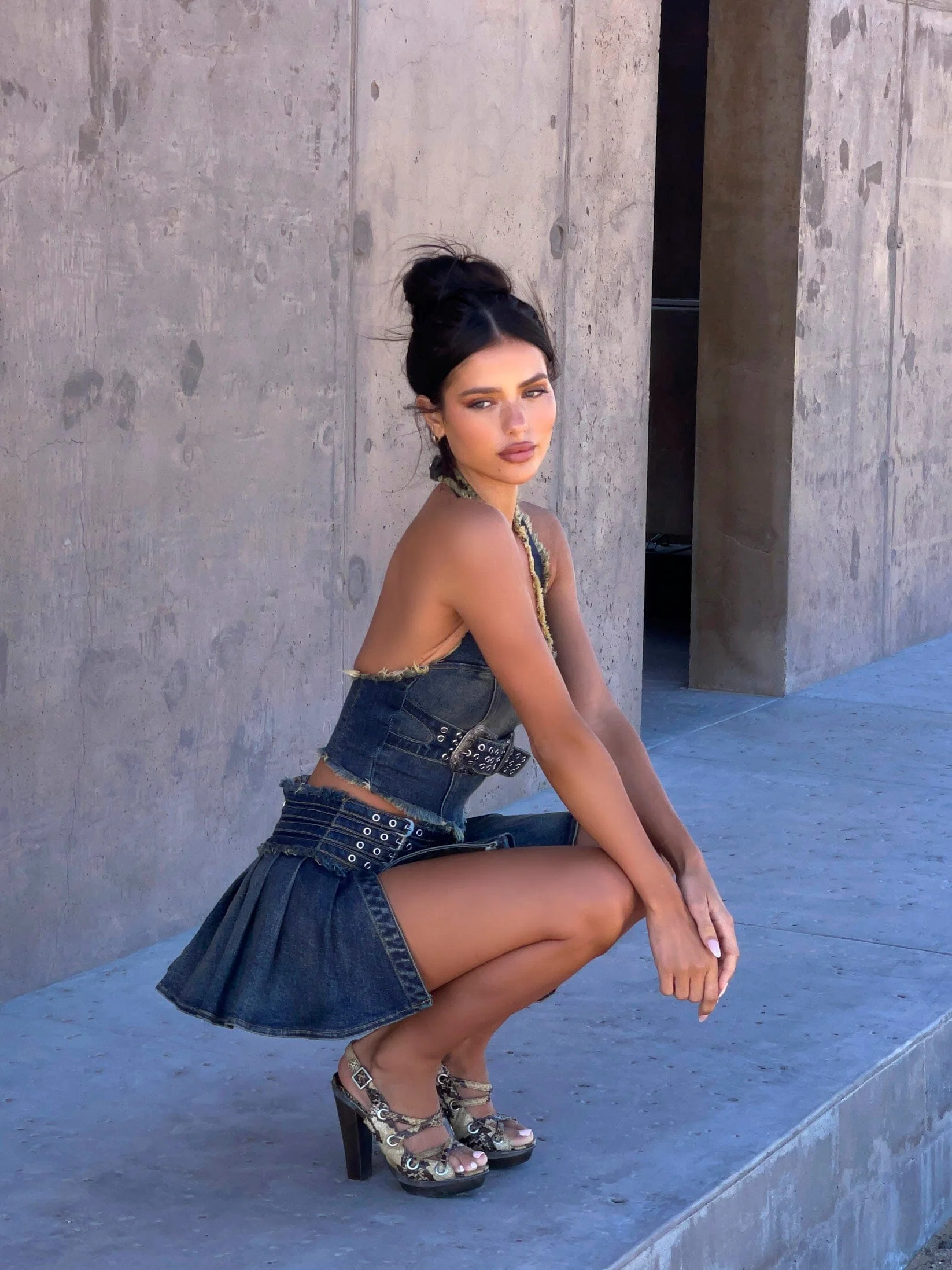 KAIRO MINI SKIRT DENIM - Image 6