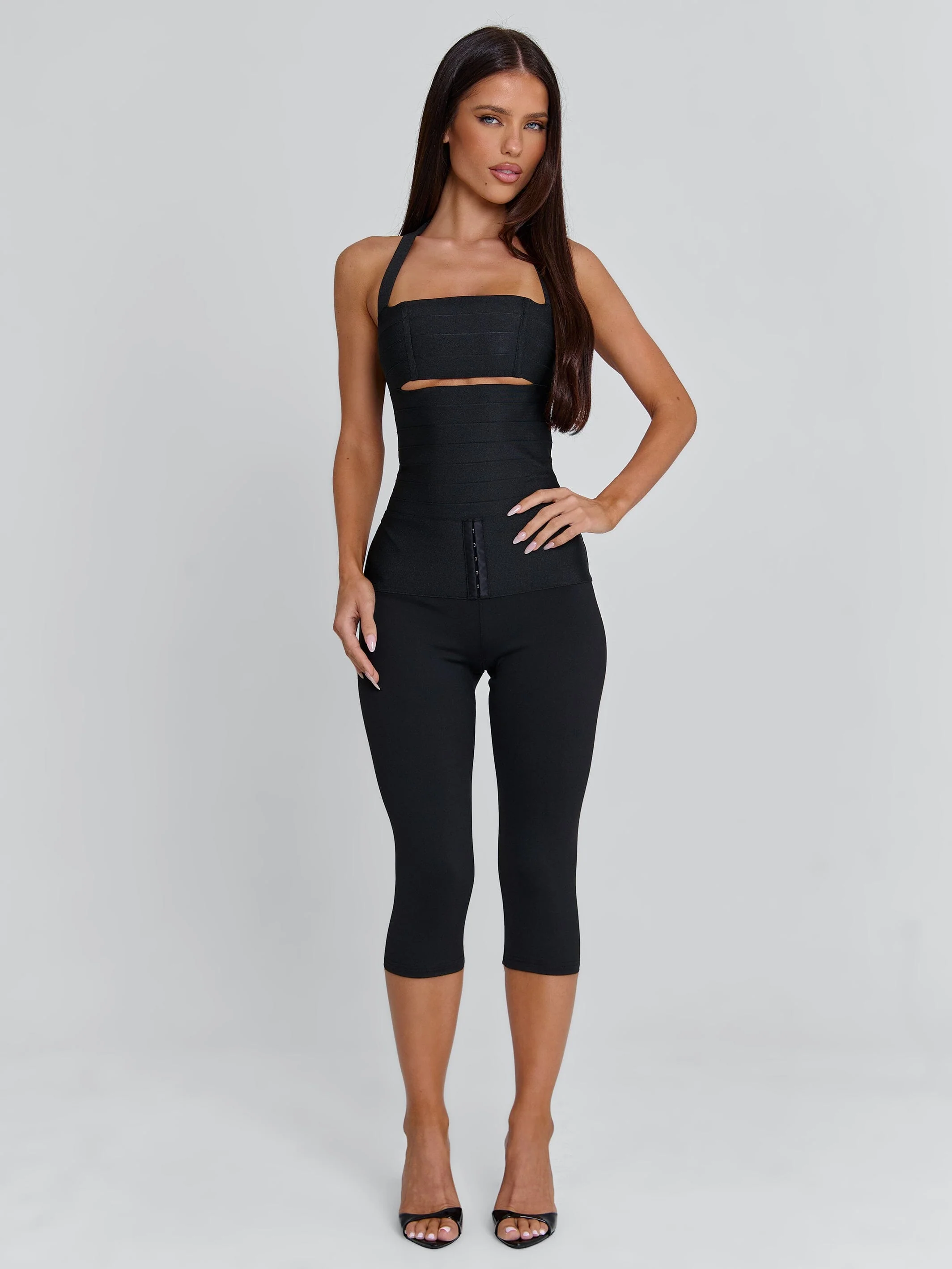 KARNE CAPRI JUMPSUIT BLACK - Image 3