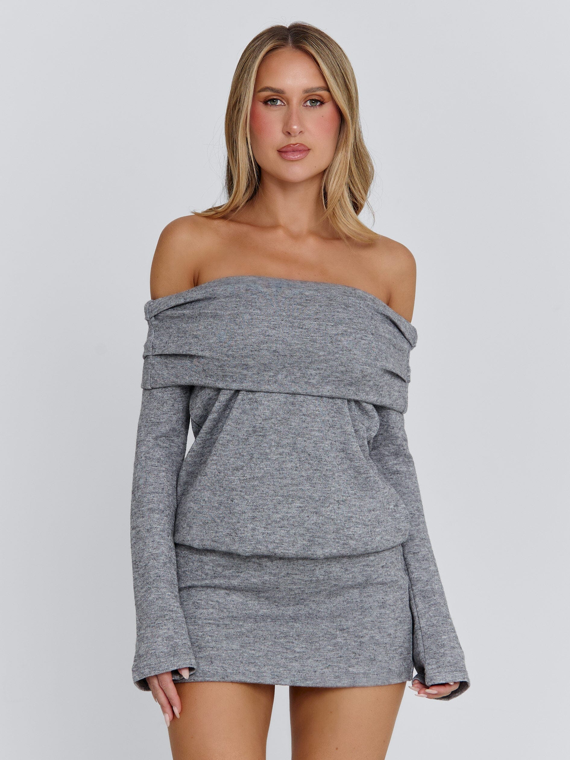 KYOLA MINI DRESS GREY - Image 5