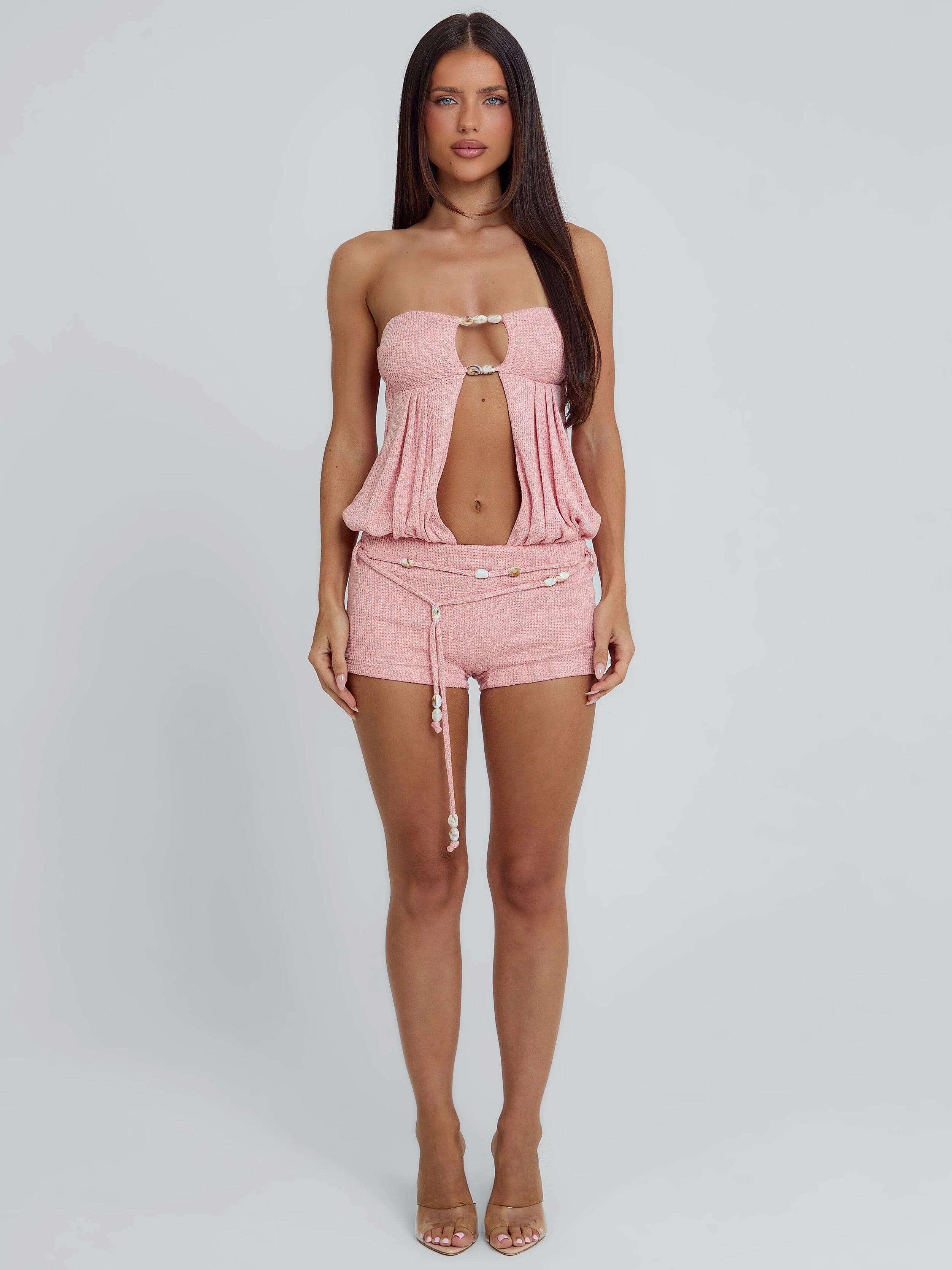 LEILA PLAYSUIT PINK - Image 4
