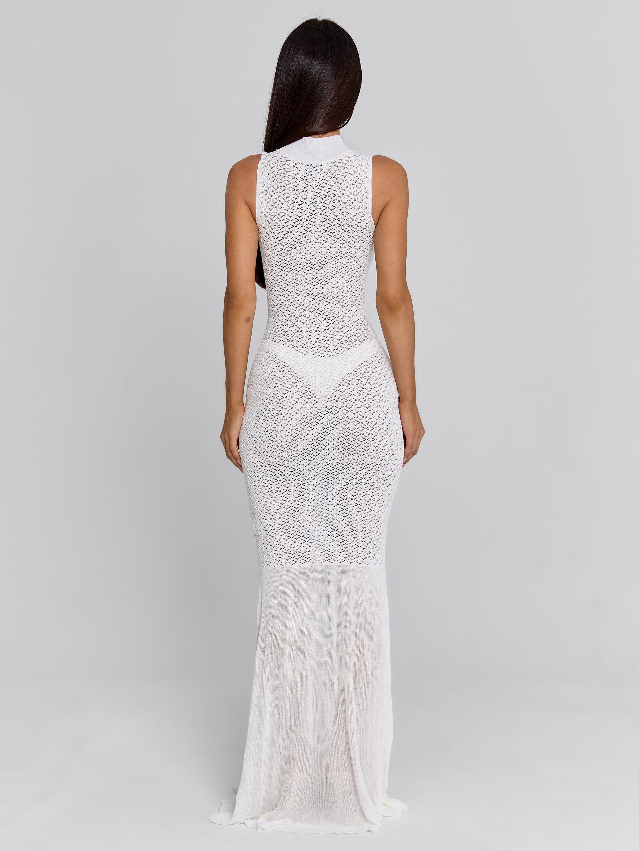 LORIEL MAXI DRESS WHITE - Image 7