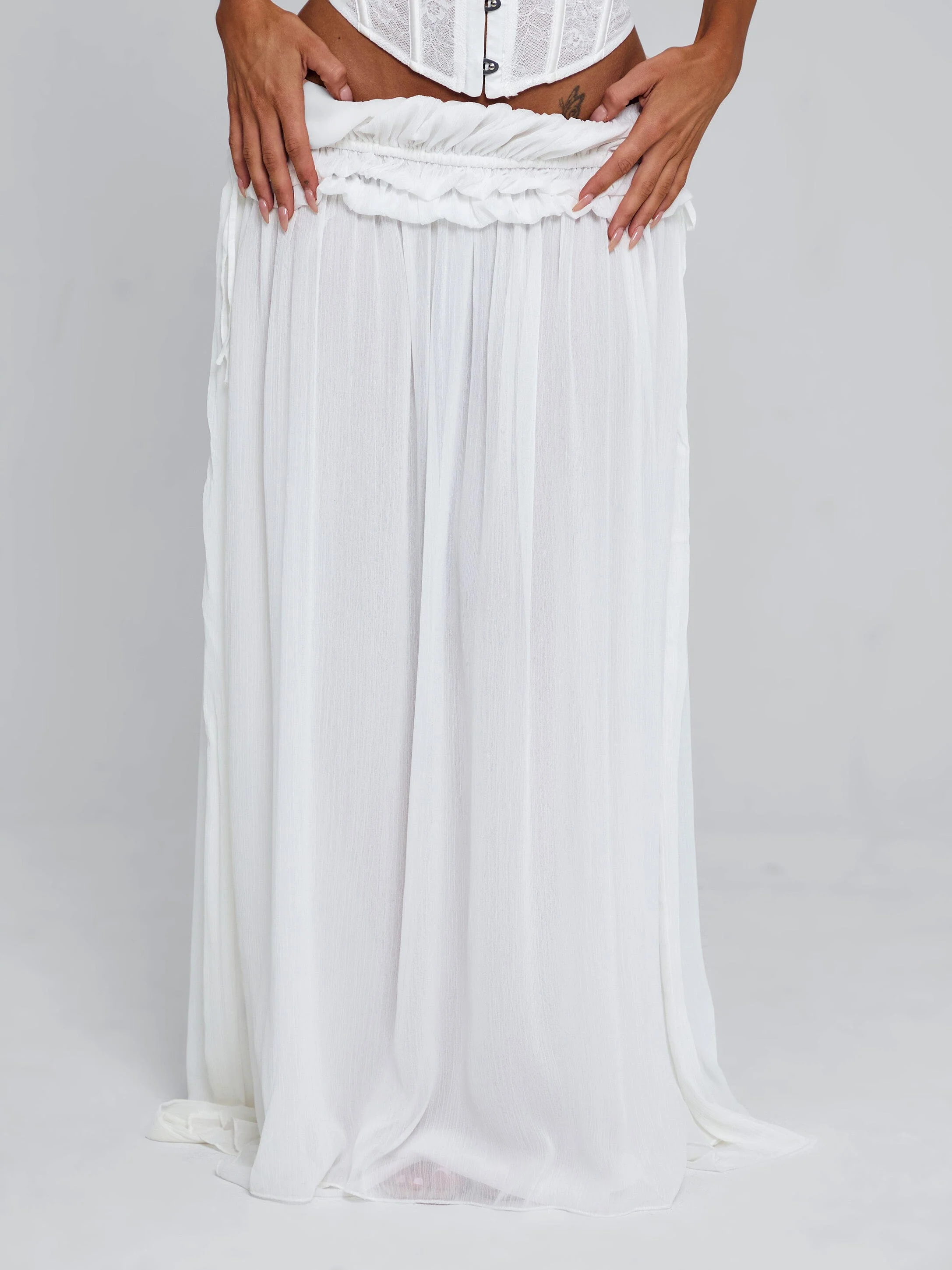 LUBELA MAXI SKIRT WHITE - Image 7