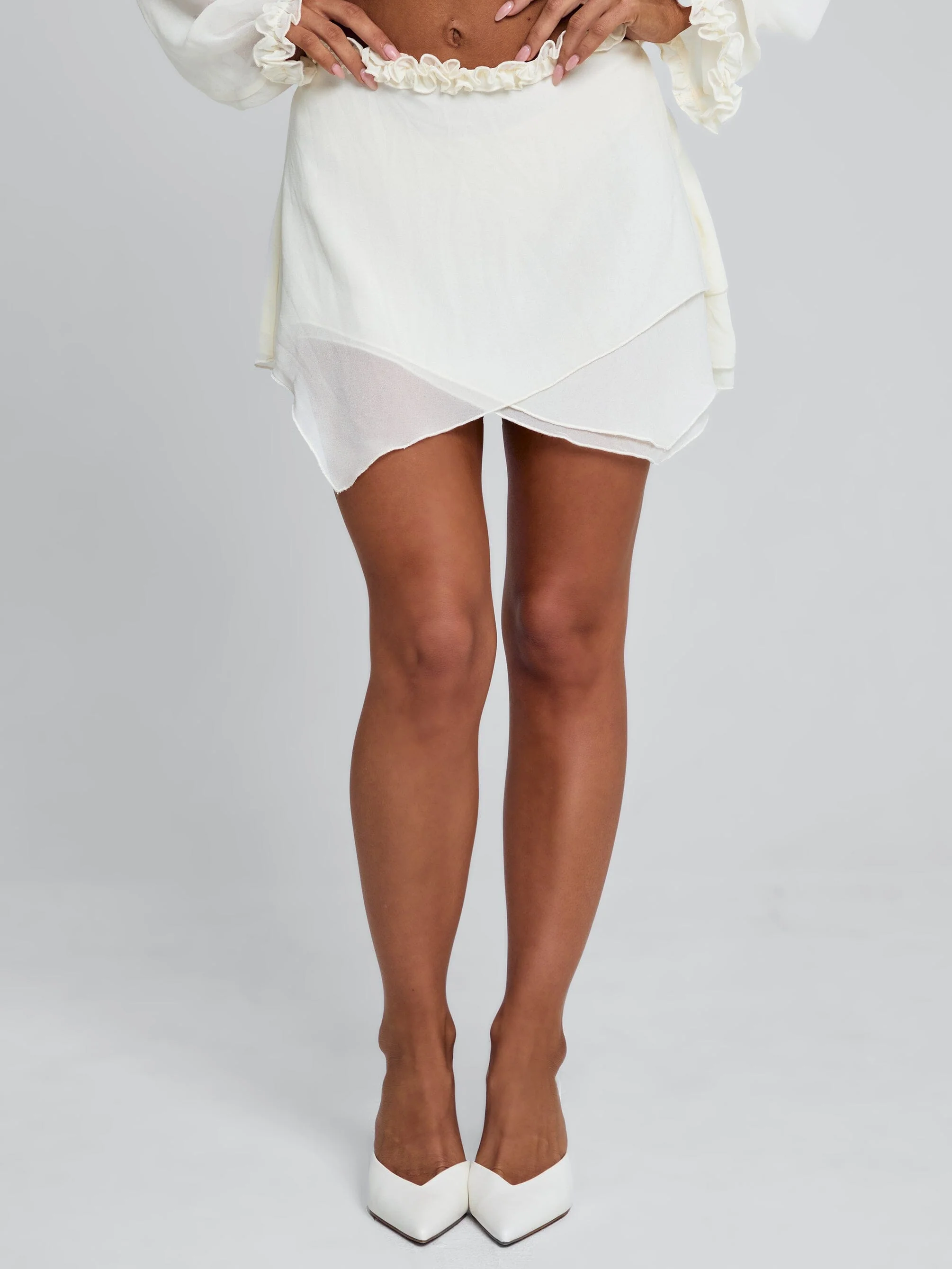 MAE MINI SKIRT IVORY - Image 3