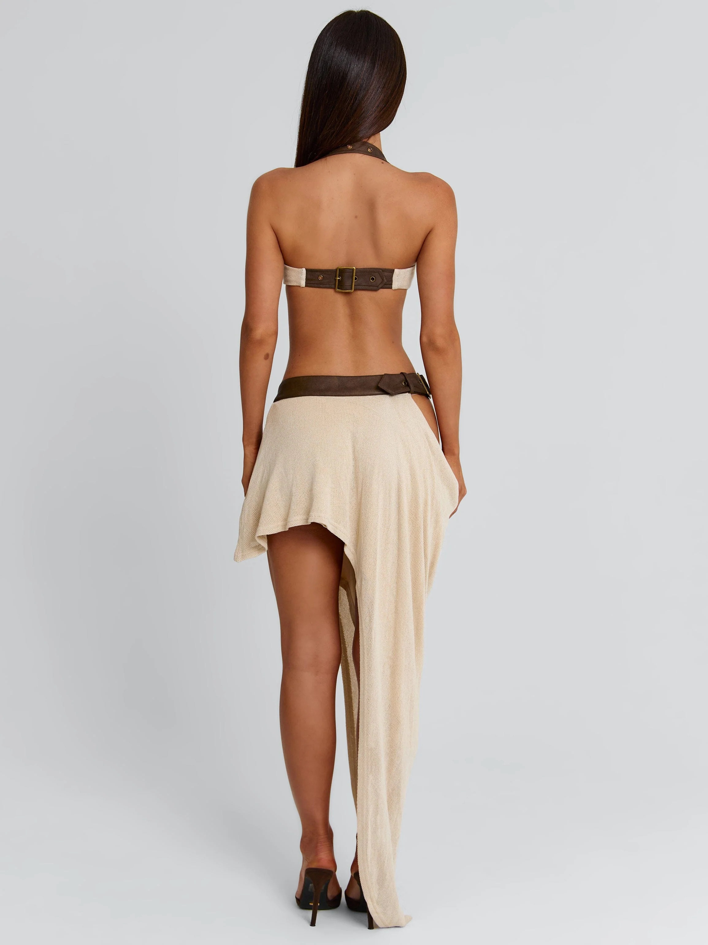 MAISIE MAXI SKIRT BEIGE - Image 8