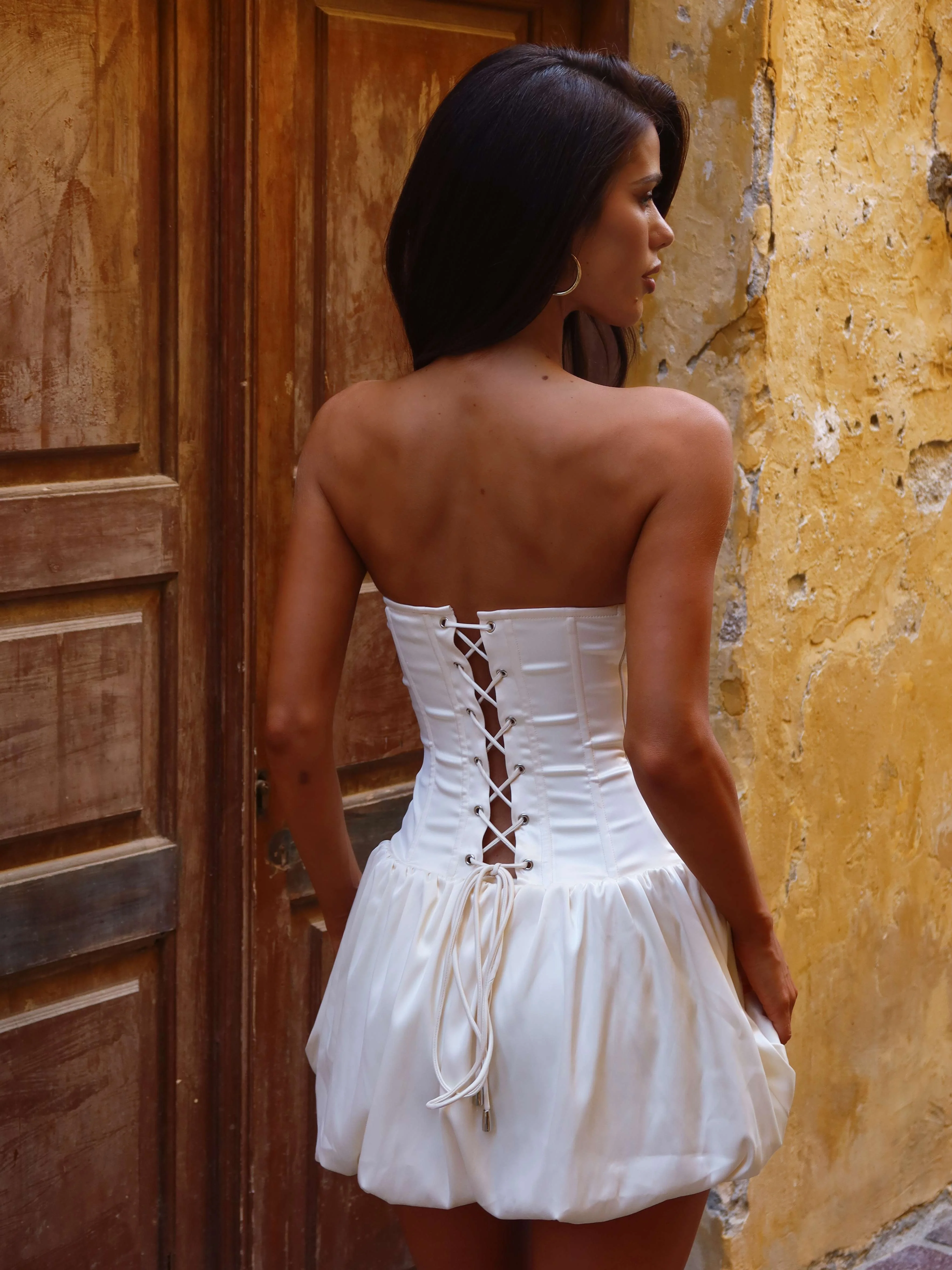 MARTA MINI DRESS IVORY - Image 5