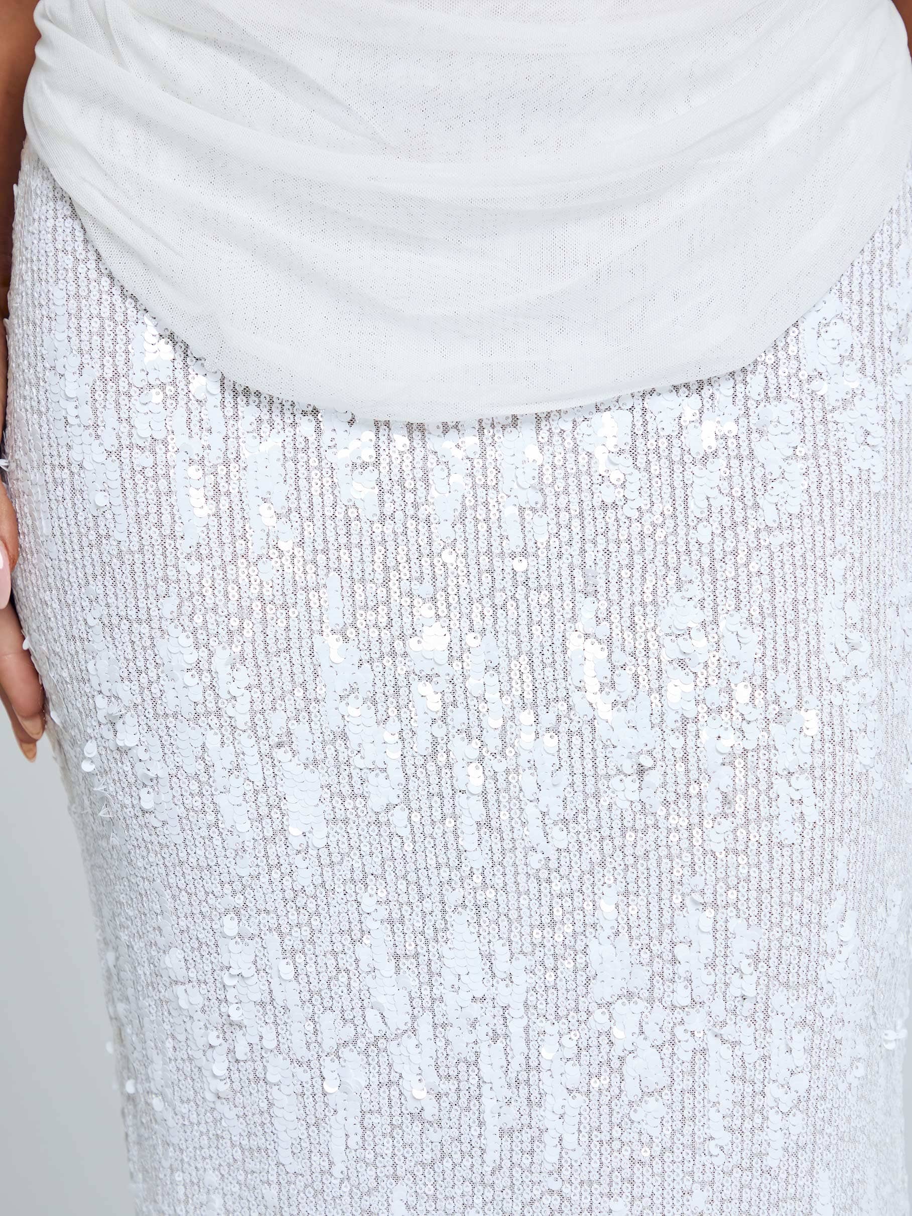 NIVA MAXI SKIRT WHITE - Image 4