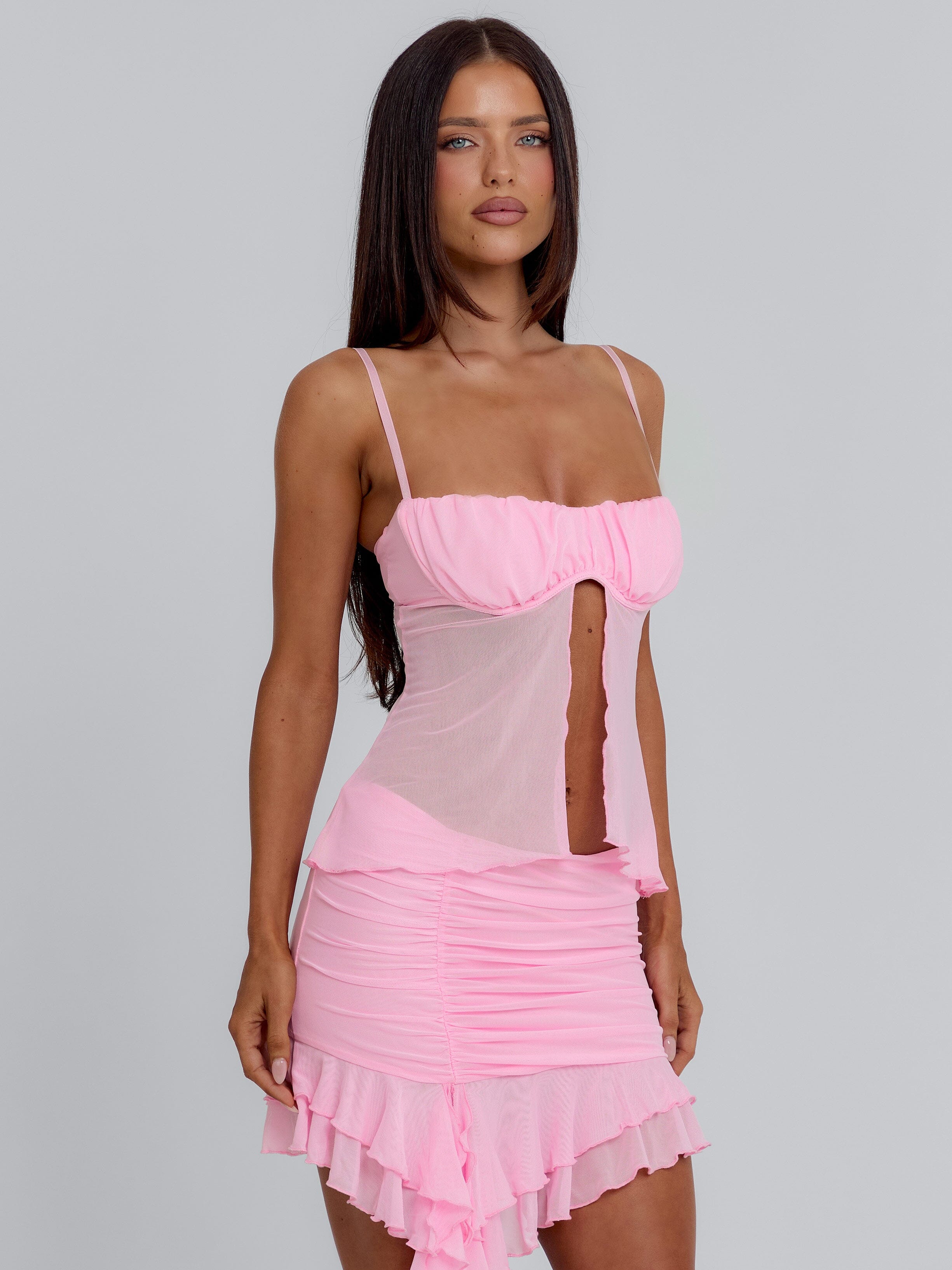 NOELLA MINI SKIRT BABY PINK - Image 7