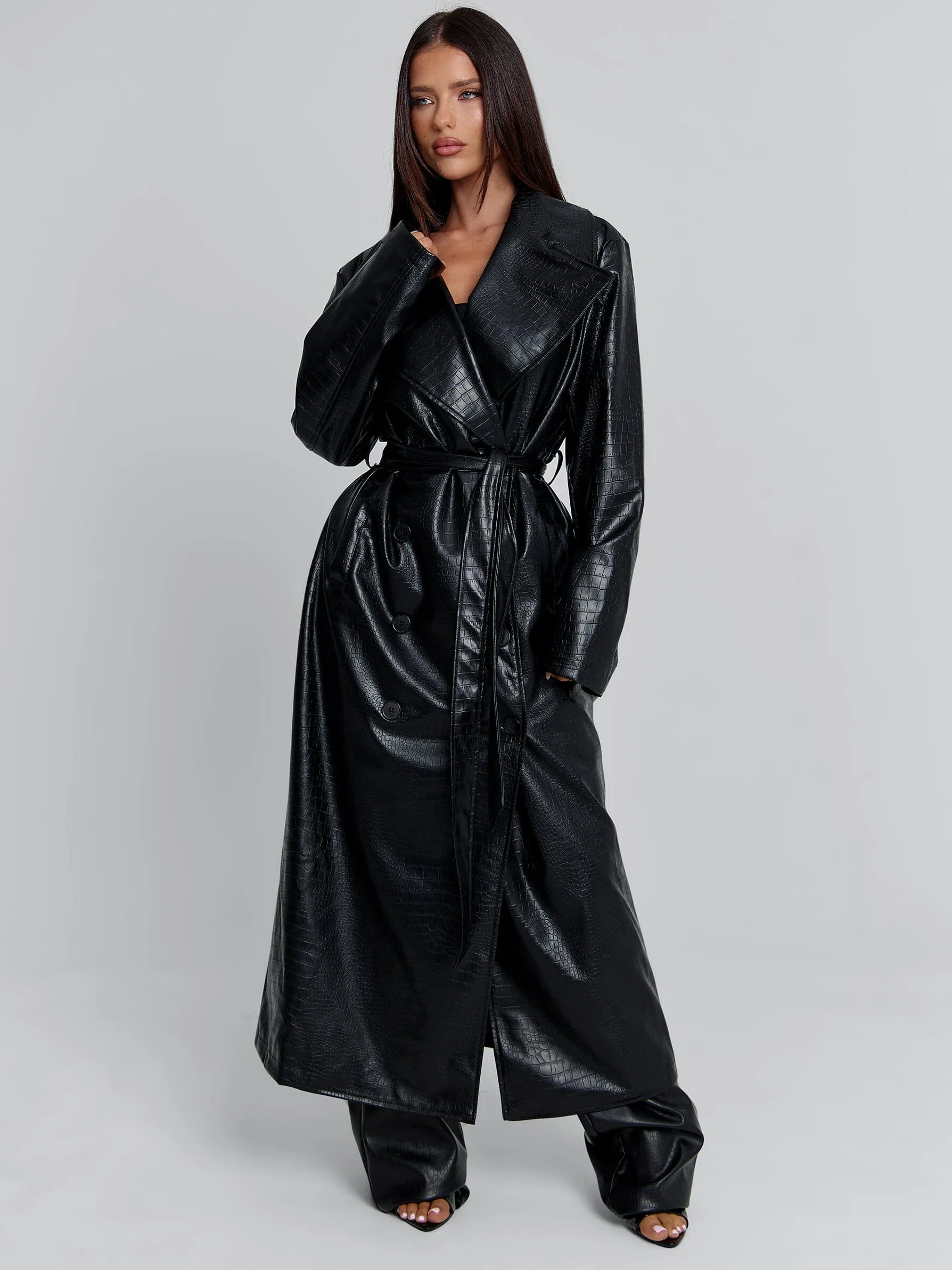 NOLITA TRENCH COAT BLACK - Image 3