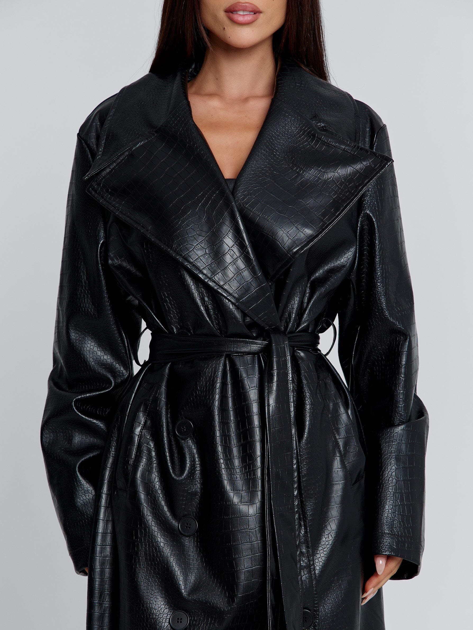 NOLITA TRENCH COAT BLACK - Image 6