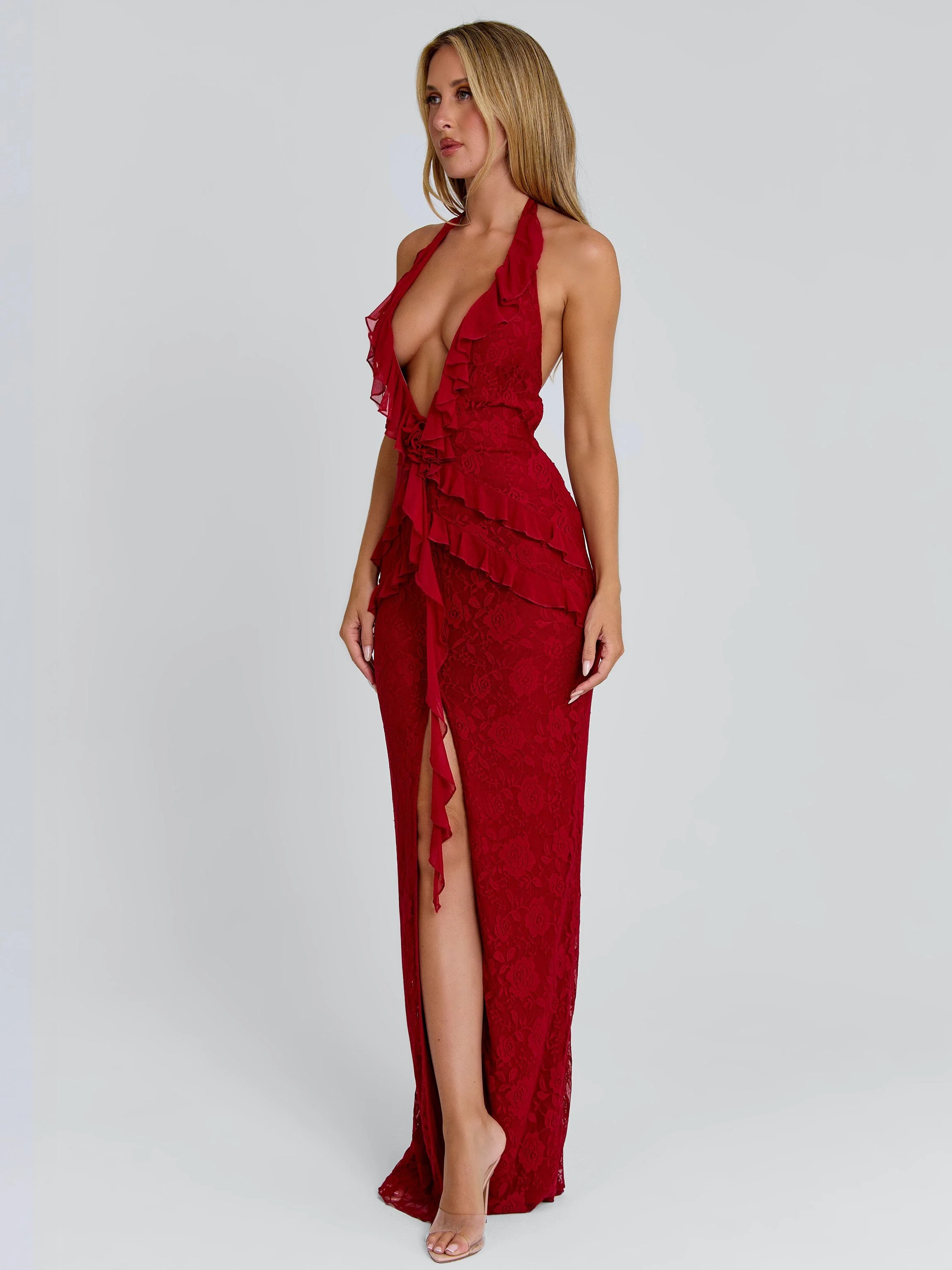 NOVELL MAXI DRESS RED - Image 3