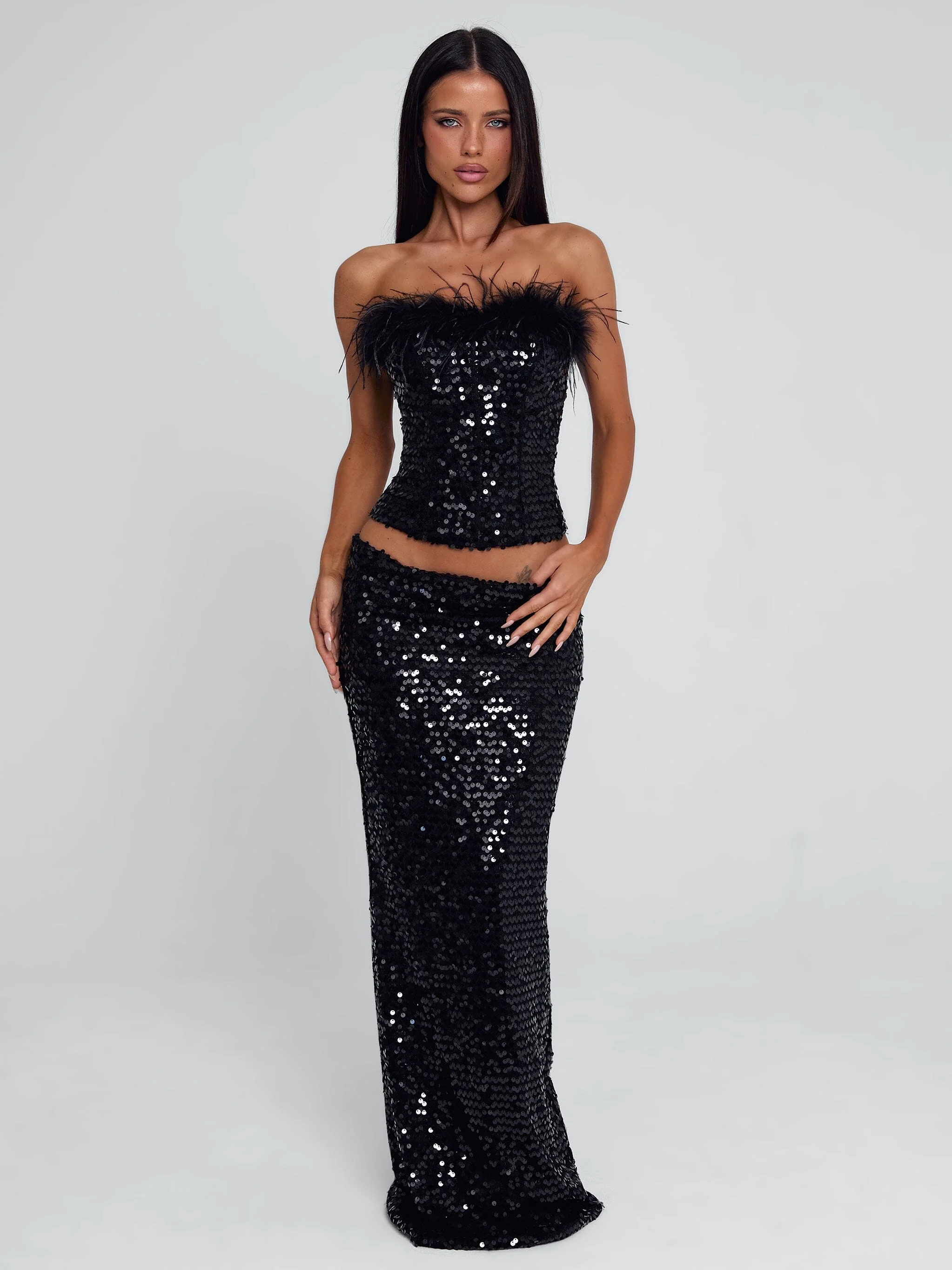 NUI MAXI SKIRT BLACK - Image 3