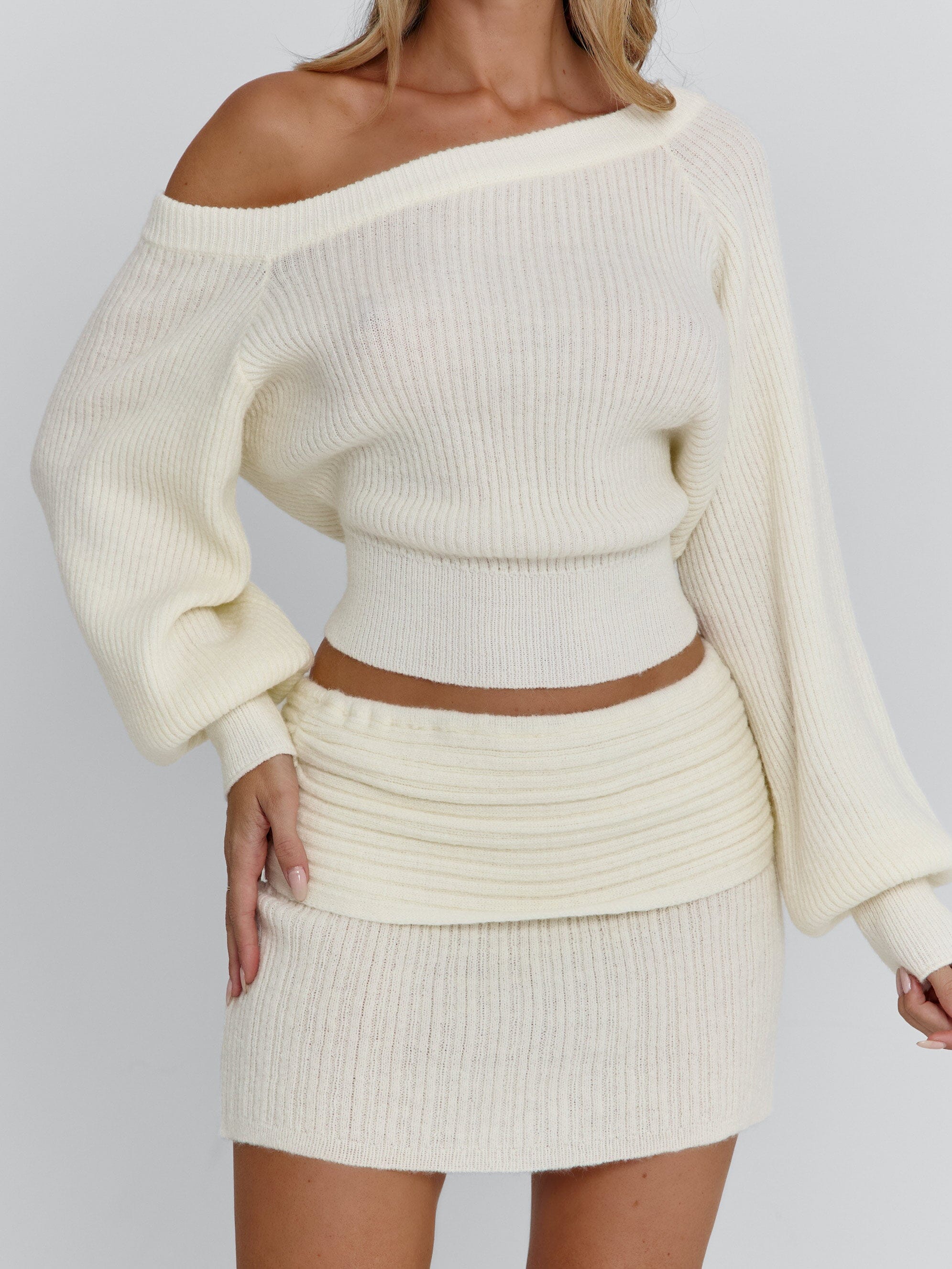 ORENA MINI SKIRT IVORY - Image 6