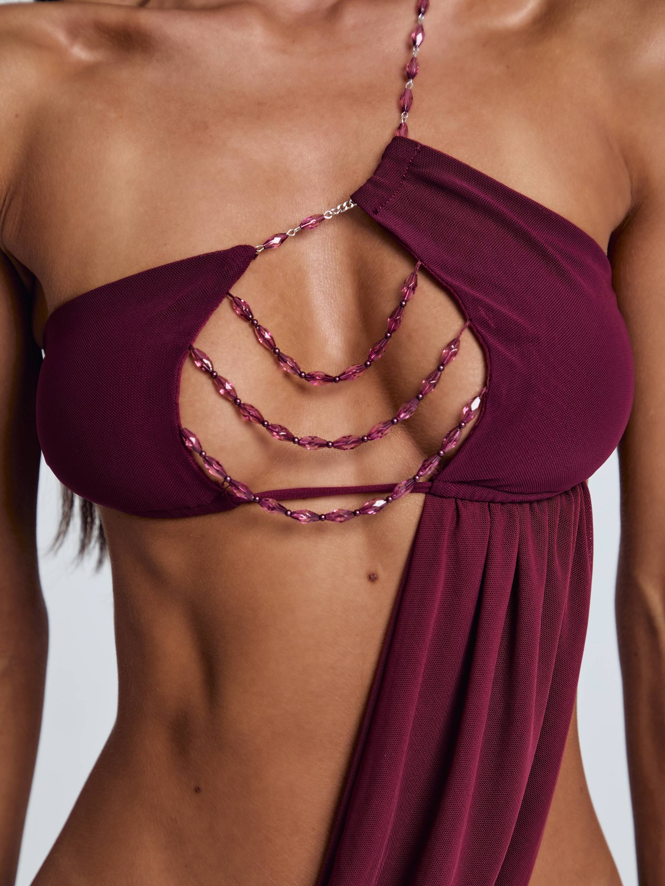 RAER MAXI DRESS BURGUNDY - Image 4