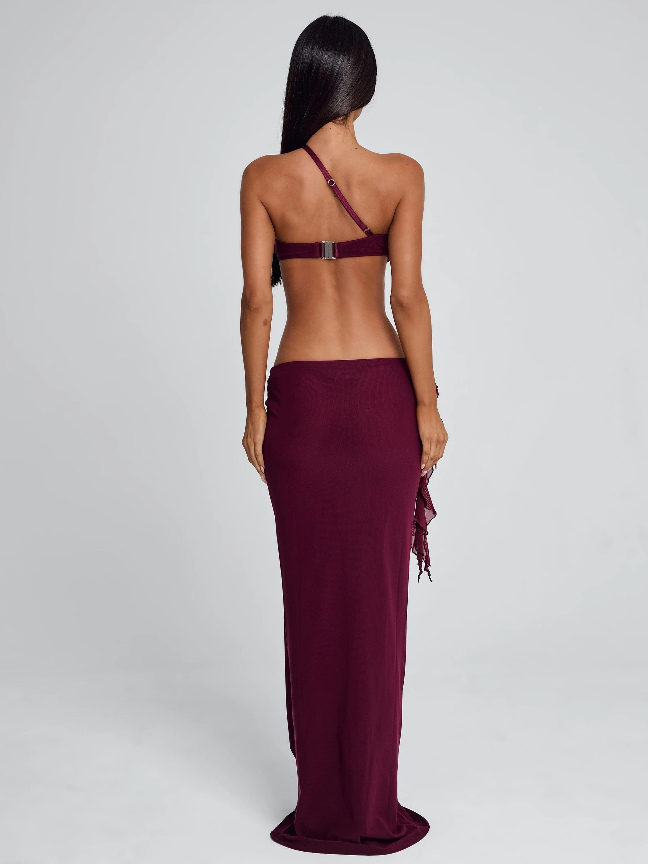 RAER MAXI DRESS BURGUNDY - Image 6