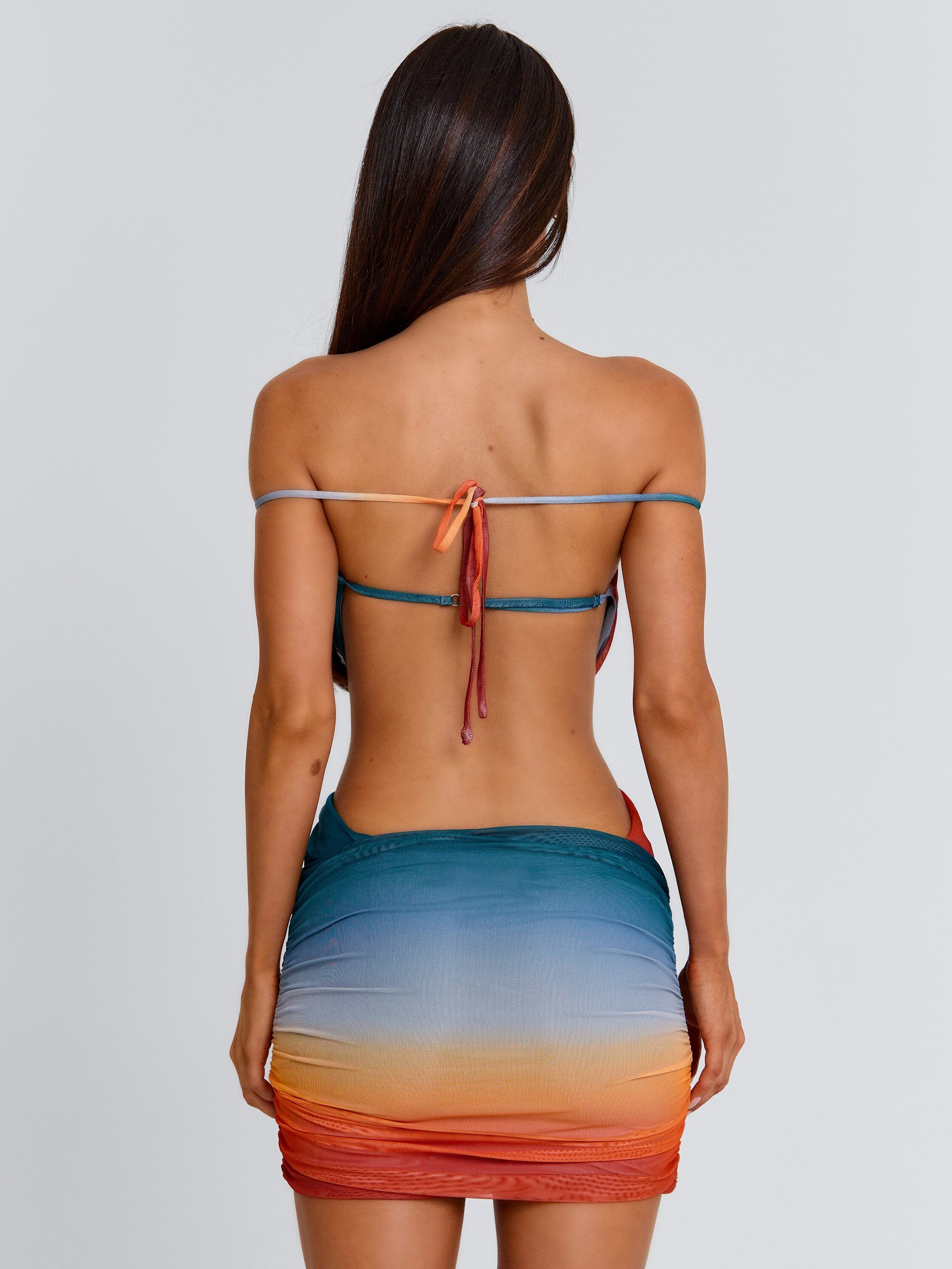 REGINA MINI DRESS OCEAN OMBRE - Image 7