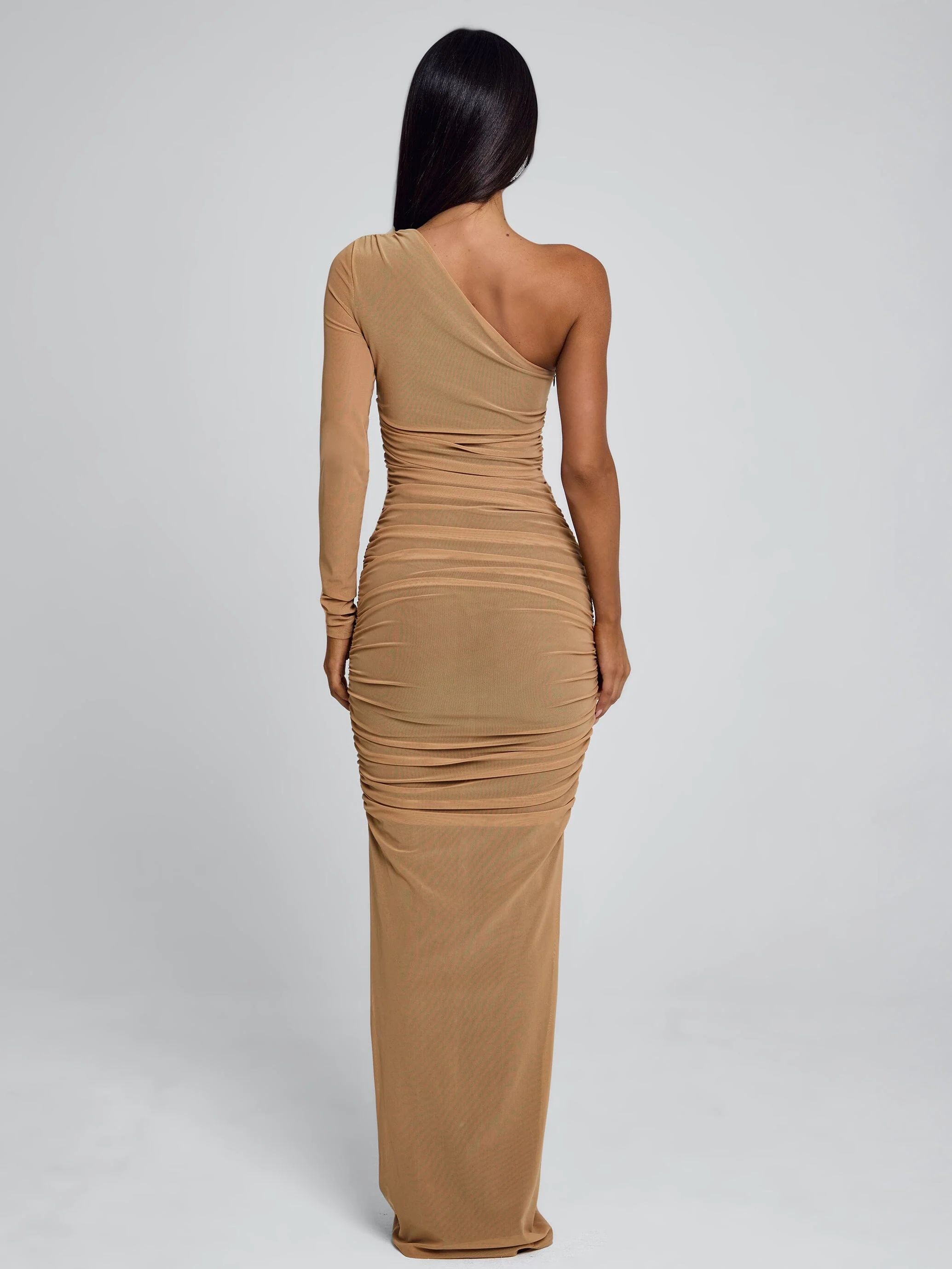 REVA MAXI DRESS TAN - Image 6
