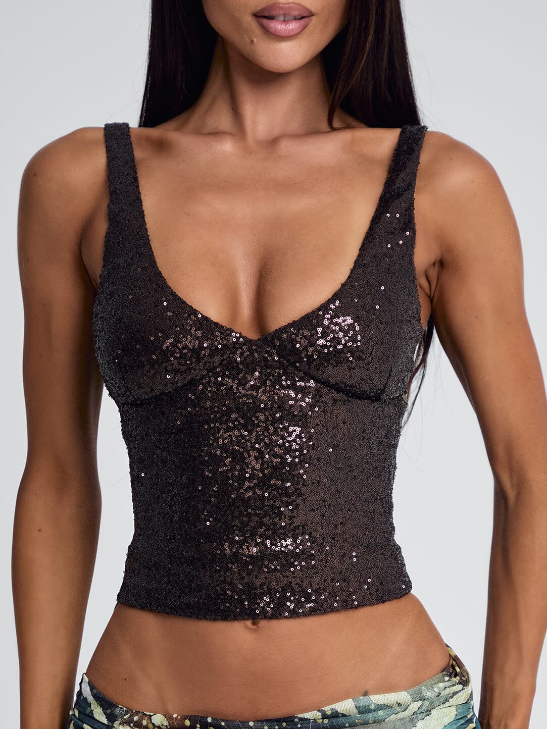 ROEI CORSET TOP DARK BROWN - Image 4